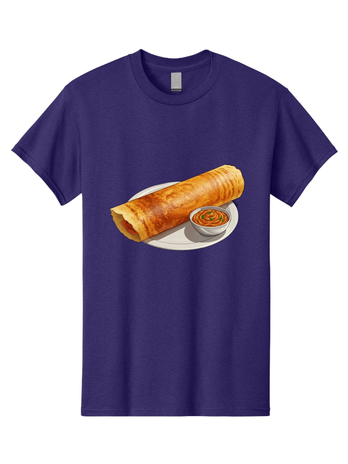 Masala-Dosa-12 Men'S Graphic Tee, 100% Cotton, Comfortable Casual Summer Wear, Machine Washable, South Indian Cuisine, Masala Dosa, Crepe, Fermented Rice, Savory Dish, Chutney, Spicy Food, Traditional Recipe Baa973 6