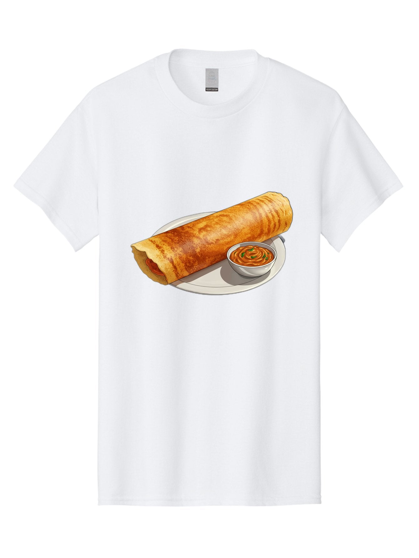 Masala-Dosa-12 Men'S Graphic Tee, 100% Cotton, Comfortable Casual Summer Wear, Machine Washable, South Indian Cuisine, Masala Dosa, Crepe, Fermented Rice, Savory Dish, Chutney, Spicy Food, Traditional Recipe Baa973 9