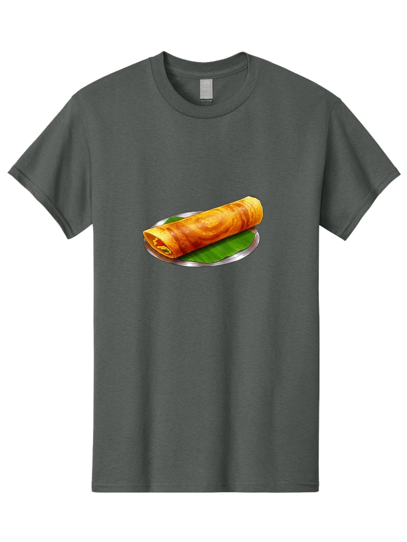 Masala-Dosa-15 Men'S Graphic Tee, 100% Cotton, Comfortable Casual Summer Wear, Machine Washable, Indian Cuisine, South Indian Food, Crispy Dosa, Masala Filling, Traditional Breakfast, Street Food, Savory Crepe, Dosa Recipe, Indian Flatbread Baa976 4