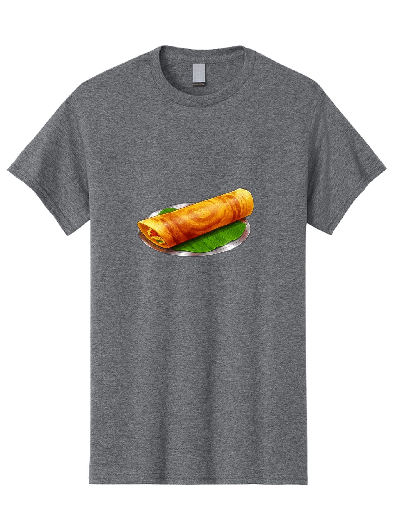 Masala-Dosa-15 Men'S Graphic Tee, 100% Cotton, Comfortable Casual Summer Wear, Machine Washable, Indian Cuisine, South Indian Food, Crispy Dosa, Masala Filling, Traditional Breakfast, Street Food, Savory Crepe, Dosa Recipe, Indian Flatbread Baa976 14