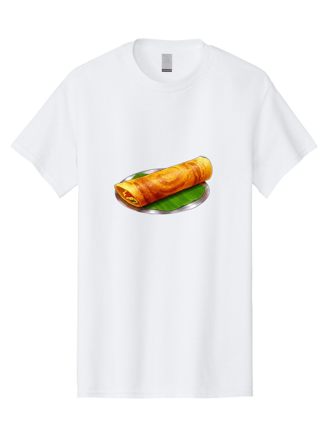 Masala-Dosa-15 Men'S Graphic Tee, 100% Cotton, Comfortable Casual Summer Wear, Machine Washable, Indian Cuisine, South Indian Food, Crispy Dosa, Masala Filling, Traditional Breakfast, Street Food, Savory Crepe, Dosa Recipe, Indian Flatbread Baa976 3