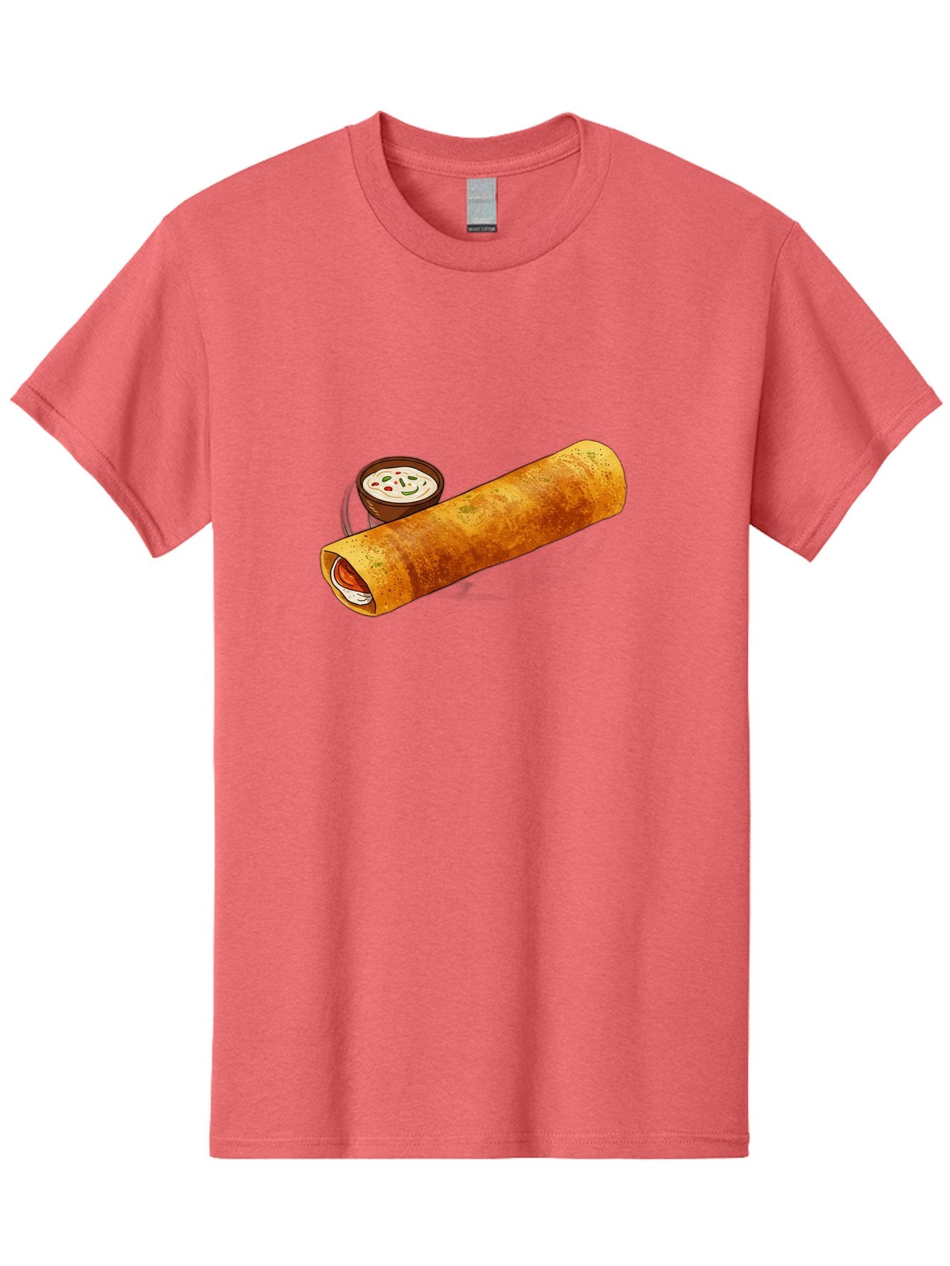Masala-Dosa-17 Men'S Graphic Tee, 100% Cotton, Comfortable Casual Summer Wear, Machine Washable, South Indian Cuisine, Masala Dosa, Crepe Filled With Spiced Potatoes, Chutney, Traditional Breakfast, Indian Food, Dosa Recipe, Spicy Filling, Baa978 8