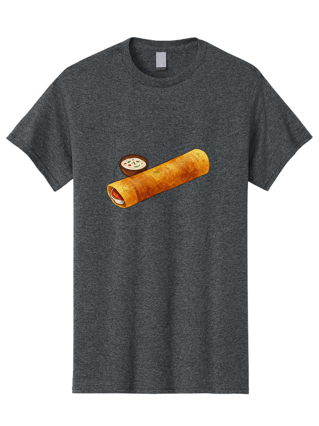 Masala-Dosa-17 Men'S Graphic Tee, 100% Cotton, Comfortable Casual Summer Wear, Machine Washable, South Indian Cuisine, Masala Dosa, Crepe Filled With Spiced Potatoes, Chutney, Traditional Breakfast, Indian Food, Dosa Recipe, Spicy Filling, Baa978 9