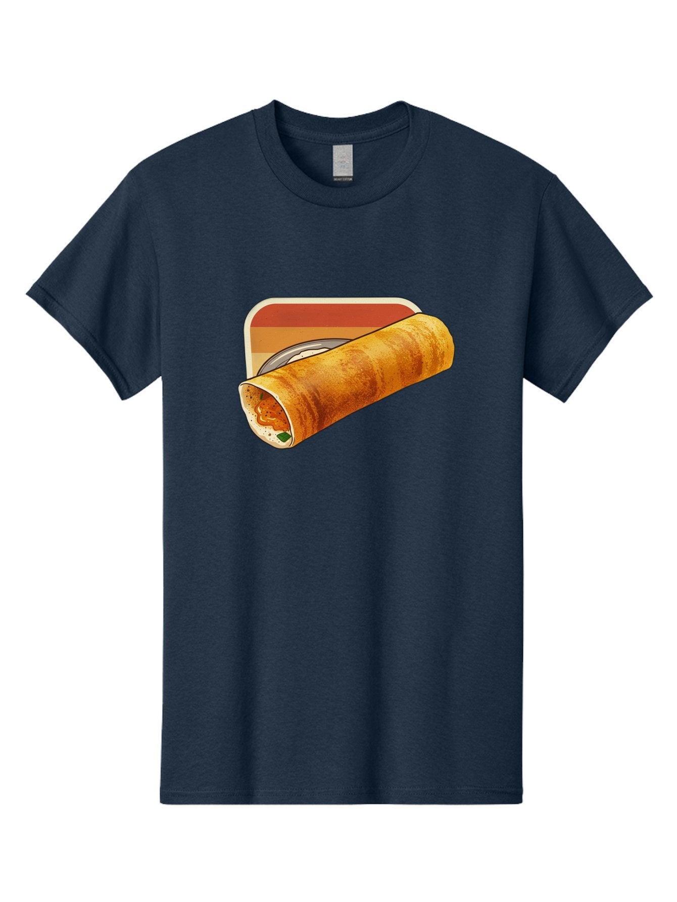 Masala-Dosa-18 Men'S Graphic Tee, 100% Cotton, Comfortable Casual Summer Wear, Machine Washable, South Indian Cuisine, Dosa Recipe, Indian Street Food, Rolled Dosa, Savory Crepe, Spicy Filling, Traditional Breakfast Baa979 14