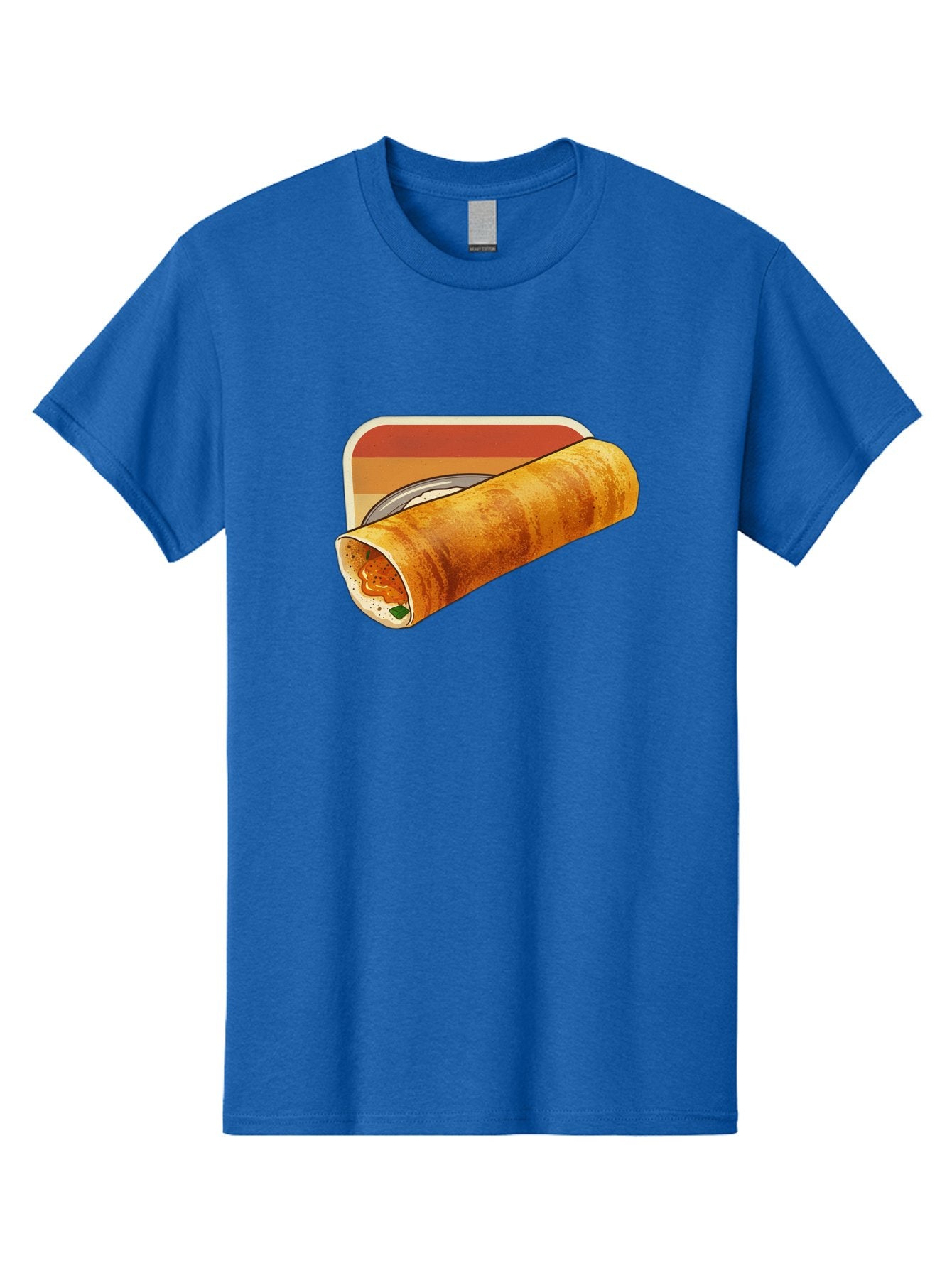 Masala-Dosa-18 Men'S Graphic Tee, 100% Cotton, Comfortable Casual Summer Wear, Machine Washable, South Indian Cuisine, Dosa Recipe, Indian Street Food, Rolled Dosa, Savory Crepe, Spicy Filling, Traditional Breakfast Baa979 10