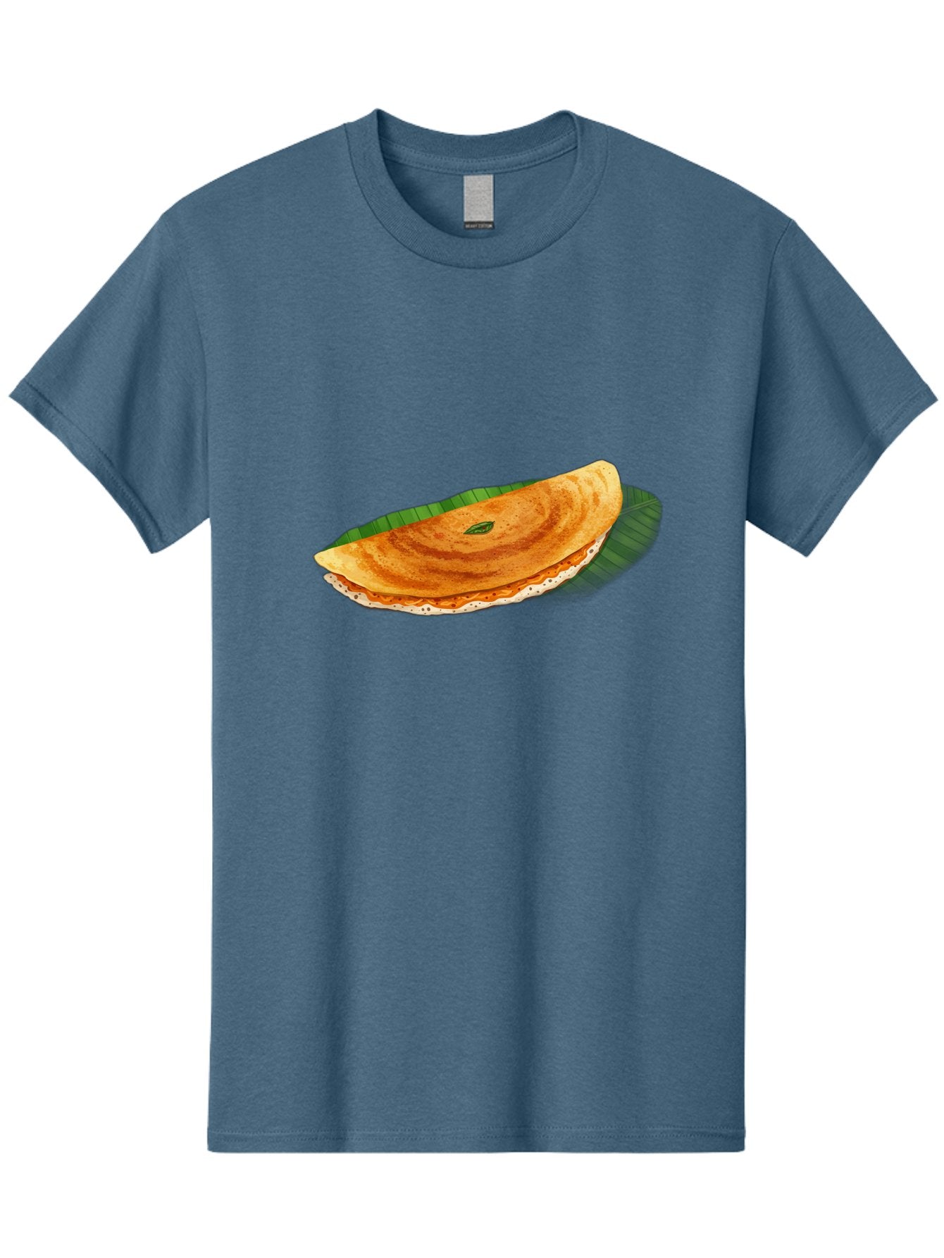 Masala-Dosa-3 Men'S Graphic Tee, 100% Cotton, Comfortable Casual Summer Wear, Machine Washable, South Indian Cuisine, Traditional Breakfast, Masala Dosa, Crispy Crepe, Savory Filling, Spicy Potato, Fermented Rice, Lentil Batter, Baa981