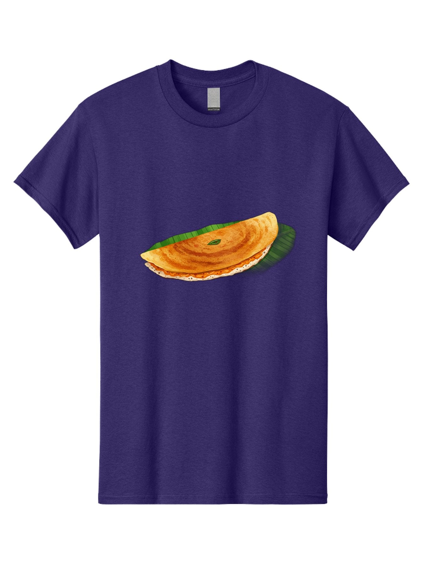 Masala-Dosa-3 Men'S Graphic Tee, 100% Cotton, Comfortable Casual Summer Wear, Machine Washable, South Indian Cuisine, Traditional Breakfast, Masala Dosa, Crispy Crepe, Savory Filling, Spicy Potato, Fermented Rice, Lentil Batter, Baa981 4