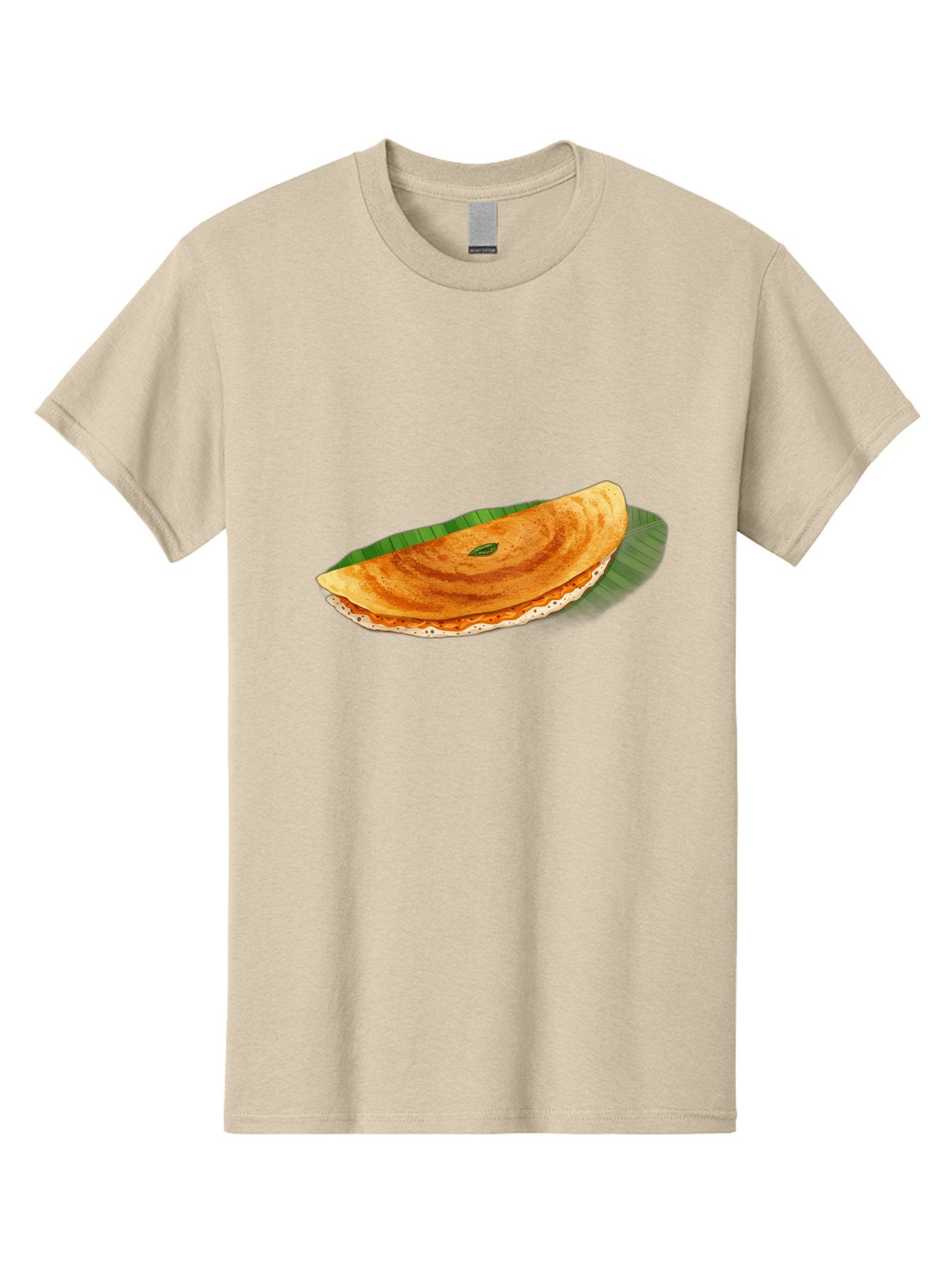 Masala-Dosa-3 Men'S Graphic Tee, 100% Cotton, Comfortable Casual Summer Wear, Machine Washable, South Indian Cuisine, Traditional Breakfast, Masala Dosa, Crispy Crepe, Savory Filling, Spicy Potato, Fermented Rice, Lentil Batter, Baa981 8