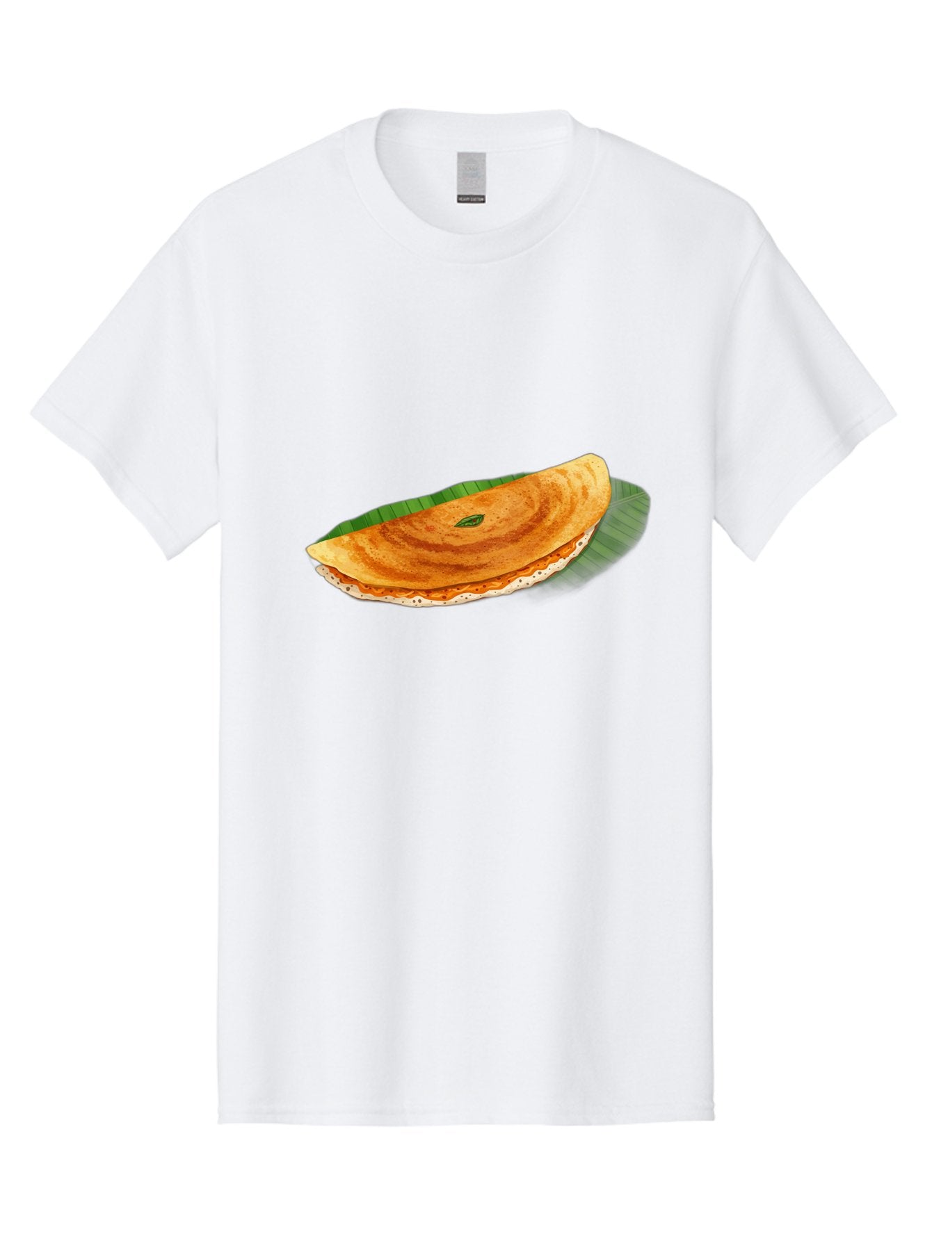 Masala-Dosa-3 Men'S Graphic Tee, 100% Cotton, Comfortable Casual Summer Wear, Machine Washable, South Indian Cuisine, Traditional Breakfast, Masala Dosa, Crispy Crepe, Savory Filling, Spicy Potato, Fermented Rice, Lentil Batter, Baa981 3
