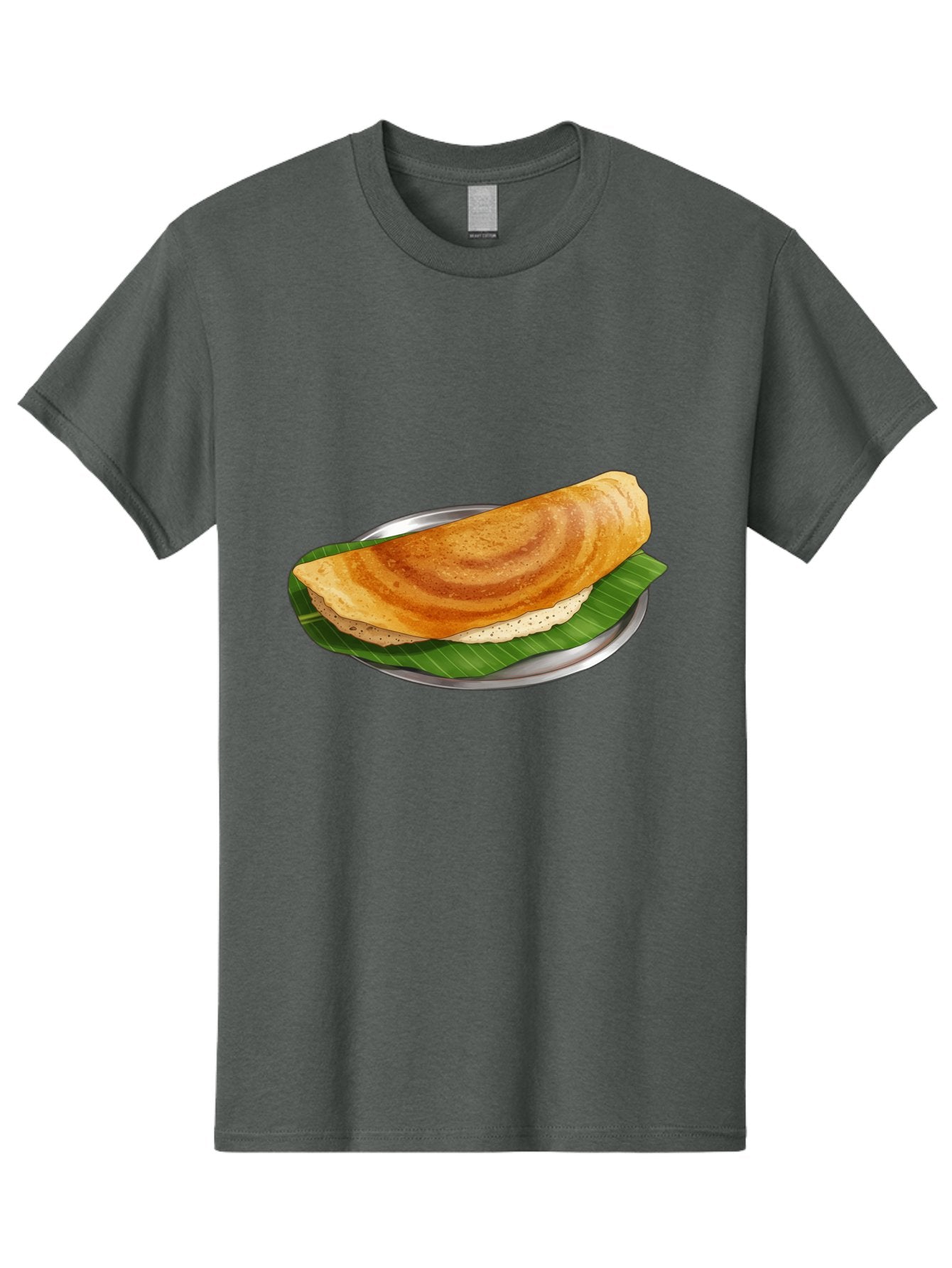 Masala-Dosa-4 Men'S Graphic Tee, 100% Cotton, Comfortable Casual Summer Wear, Machine Washable, Indian Cuisine, South Indian Food, Fermented Crepe, Dosa Recipe, Traditional Breakfast, Crispy Dosa, Savory Dish, South Asian Delicacy, Baa982