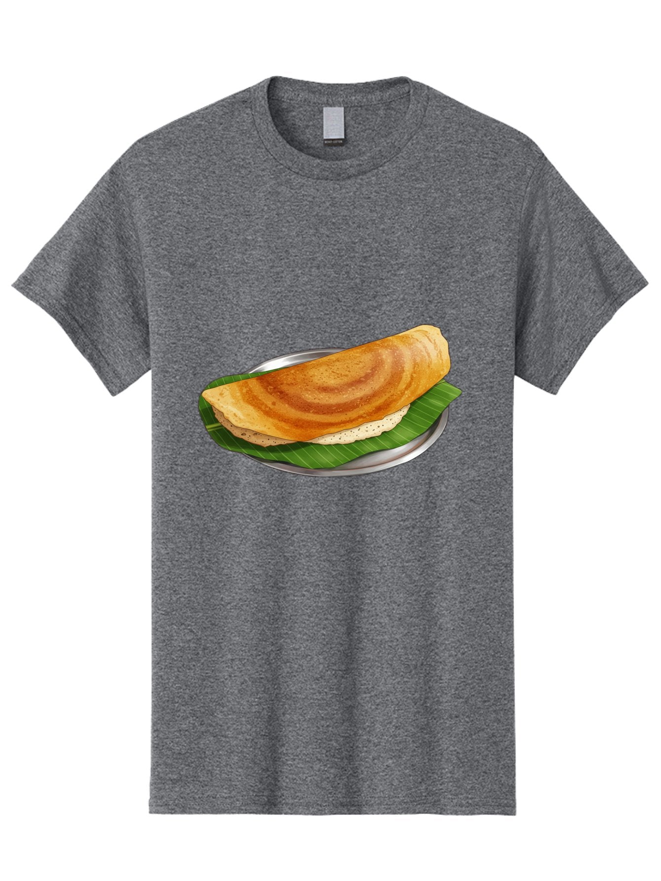 Masala-Dosa-4 Men'S Graphic Tee, 100% Cotton, Comfortable Casual Summer Wear, Machine Washable, Indian Cuisine, South Indian Food, Fermented Crepe, Dosa Recipe, Traditional Breakfast, Crispy Dosa, Savory Dish, South Asian Delicacy, Baa982 14