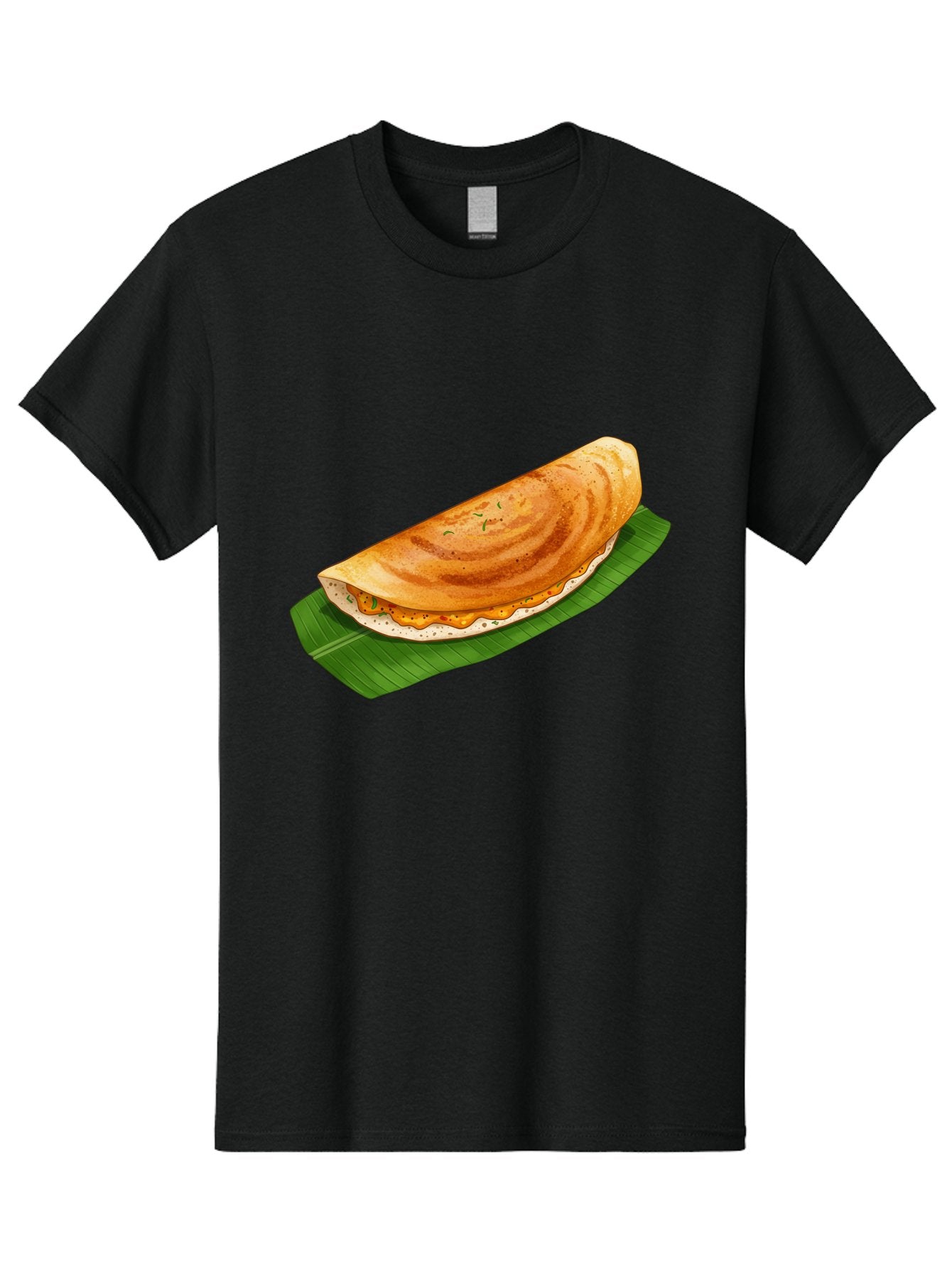 Masala-Dosa-5 Men'S Graphic Tee, 100% Cotton, Comfortable Casual Summer Wear, Machine Washable, Indian Cuisine, South Indian Food, Dosa Recipe, Masala Dosa, Savory Crepe, Fermented Rice, Savory Filling, Spicy Potato, Breakfast Dish, Baa983 10