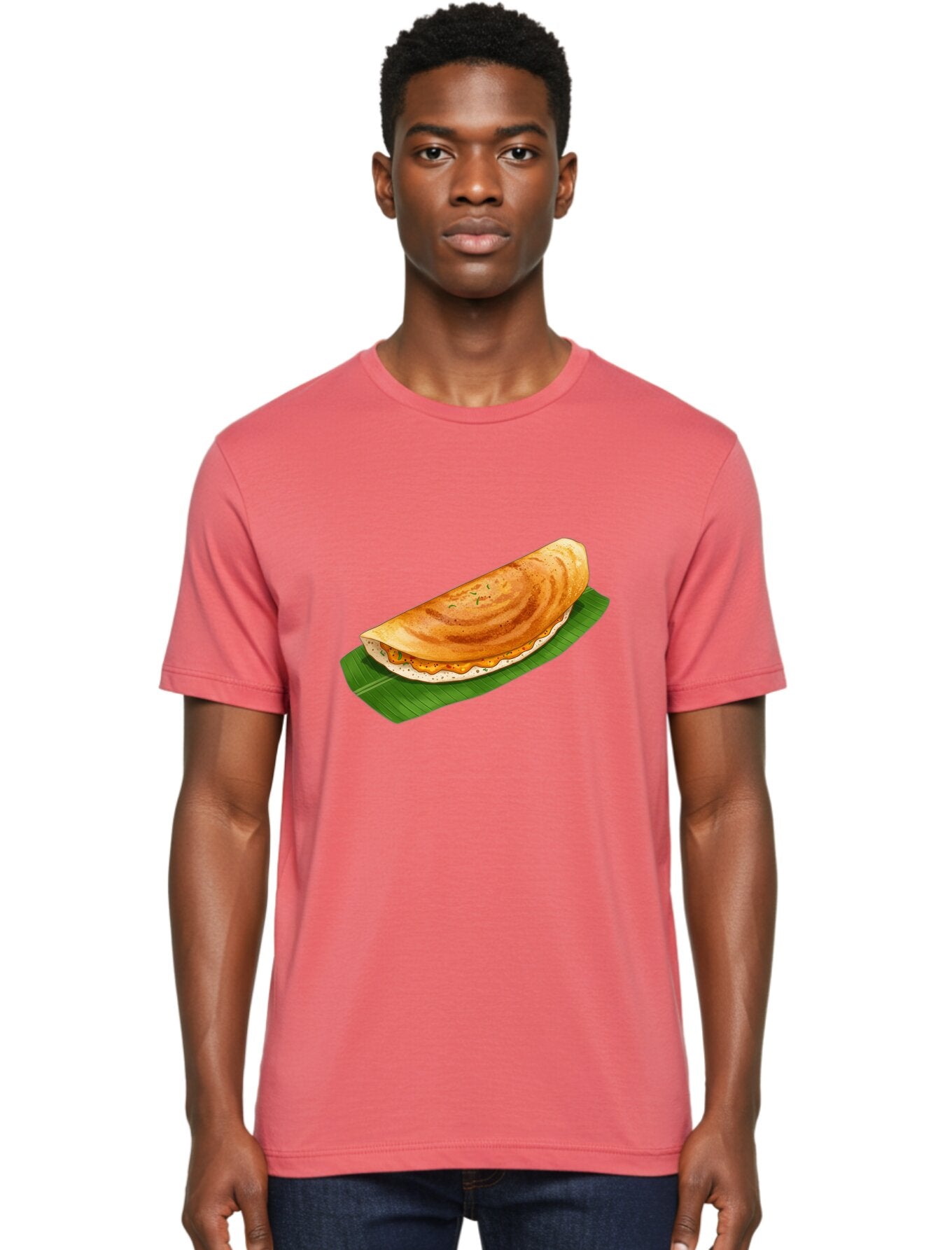 Masala-Dosa-5 Men'S Graphic Tee, 100% Cotton, Comfortable Casual Summer Wear, Machine Washable, Indian Cuisine, South Indian Food, Dosa Recipe, Masala Dosa, Savory Crepe, Fermented Rice, Savory Filling, Spicy Potato, Breakfast Dish, Baa983 28
