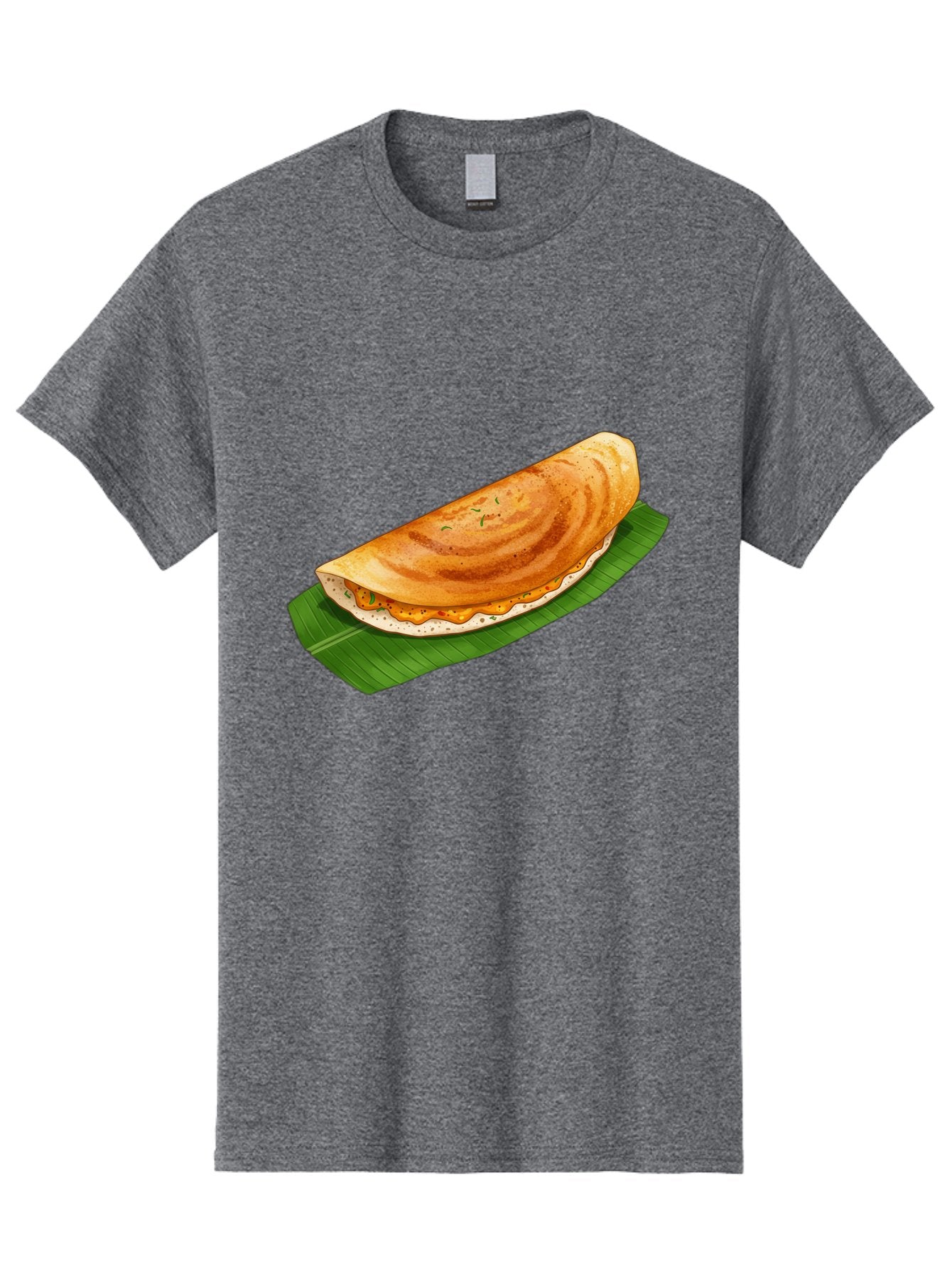 Masala-Dosa-5 Men'S Graphic Tee, 100% Cotton, Comfortable Casual Summer Wear, Machine Washable, Indian Cuisine, South Indian Food, Dosa Recipe, Masala Dosa, Savory Crepe, Fermented Rice, Savory Filling, Spicy Potato, Breakfast Dish, Baa983 5