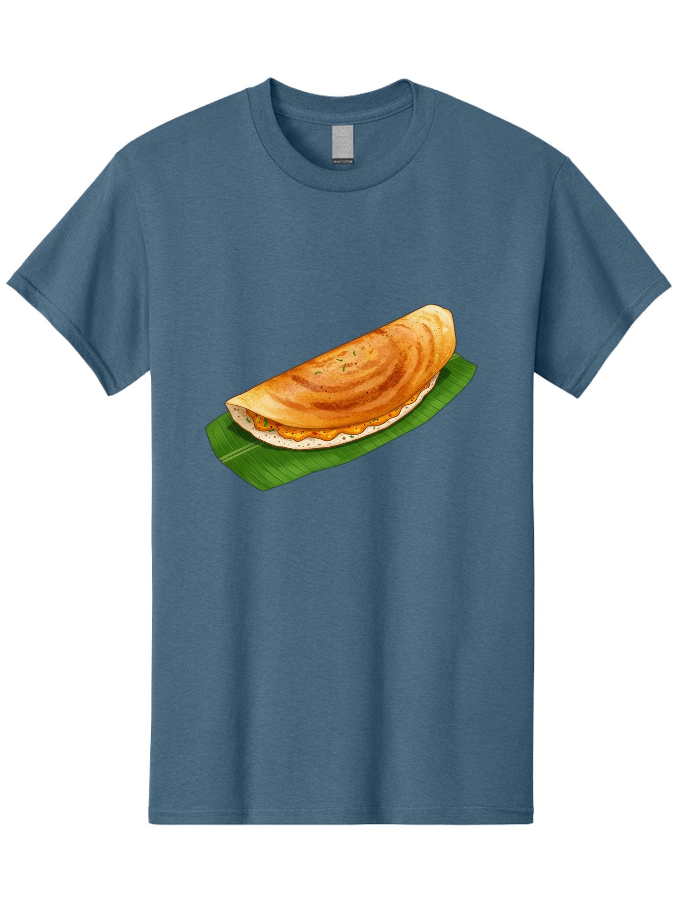 Masala-Dosa-5 Men'S Graphic Tee, 100% Cotton, Comfortable Casual Summer Wear, Machine Washable, Indian Cuisine, South Indian Food, Dosa Recipe, Masala Dosa, Savory Crepe, Fermented Rice, Savory Filling, Spicy Potato, Breakfast Dish, Baa983 9