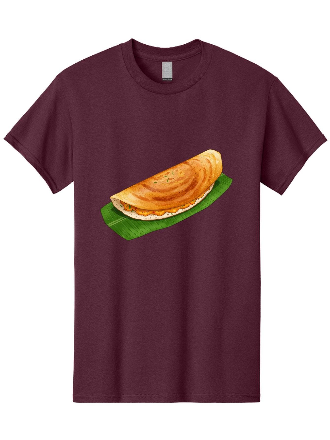 Masala-Dosa-5 Men'S Graphic Tee, 100% Cotton, Comfortable Casual Summer Wear, Machine Washable, Indian Cuisine, South Indian Food, Dosa Recipe, Masala Dosa, Savory Crepe, Fermented Rice, Savory Filling, Spicy Potato, Breakfast Dish, Baa983