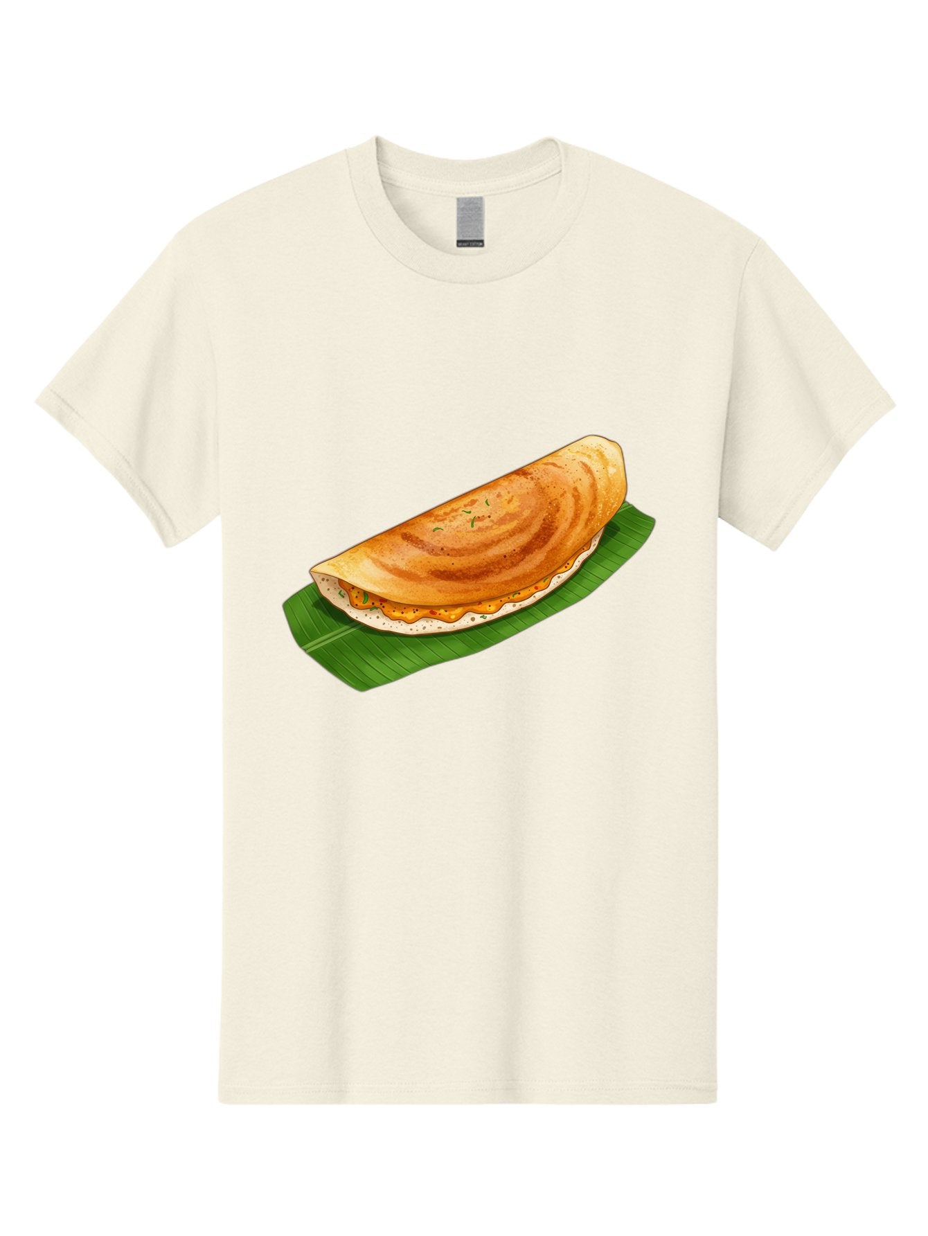 Masala-Dosa-5 Men'S Graphic Tee, 100% Cotton, Comfortable Casual Summer Wear, Machine Washable, Indian Cuisine, South Indian Food, Dosa Recipe, Masala Dosa, Savory Crepe, Fermented Rice, Savory Filling, Spicy Potato, Breakfast Dish, Baa983 8
