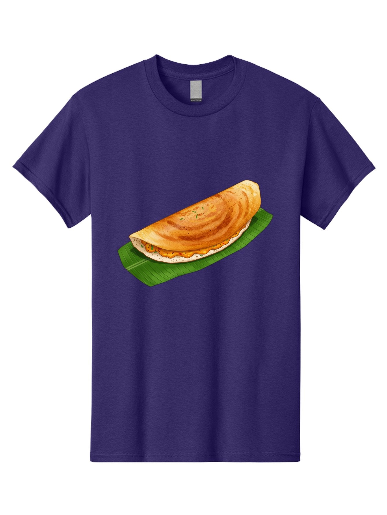 Masala-Dosa-5 Men'S Graphic Tee, 100% Cotton, Comfortable Casual Summer Wear, Machine Washable, Indian Cuisine, South Indian Food, Dosa Recipe, Masala Dosa, Savory Crepe, Fermented Rice, Savory Filling, Spicy Potato, Breakfast Dish, Baa983 6