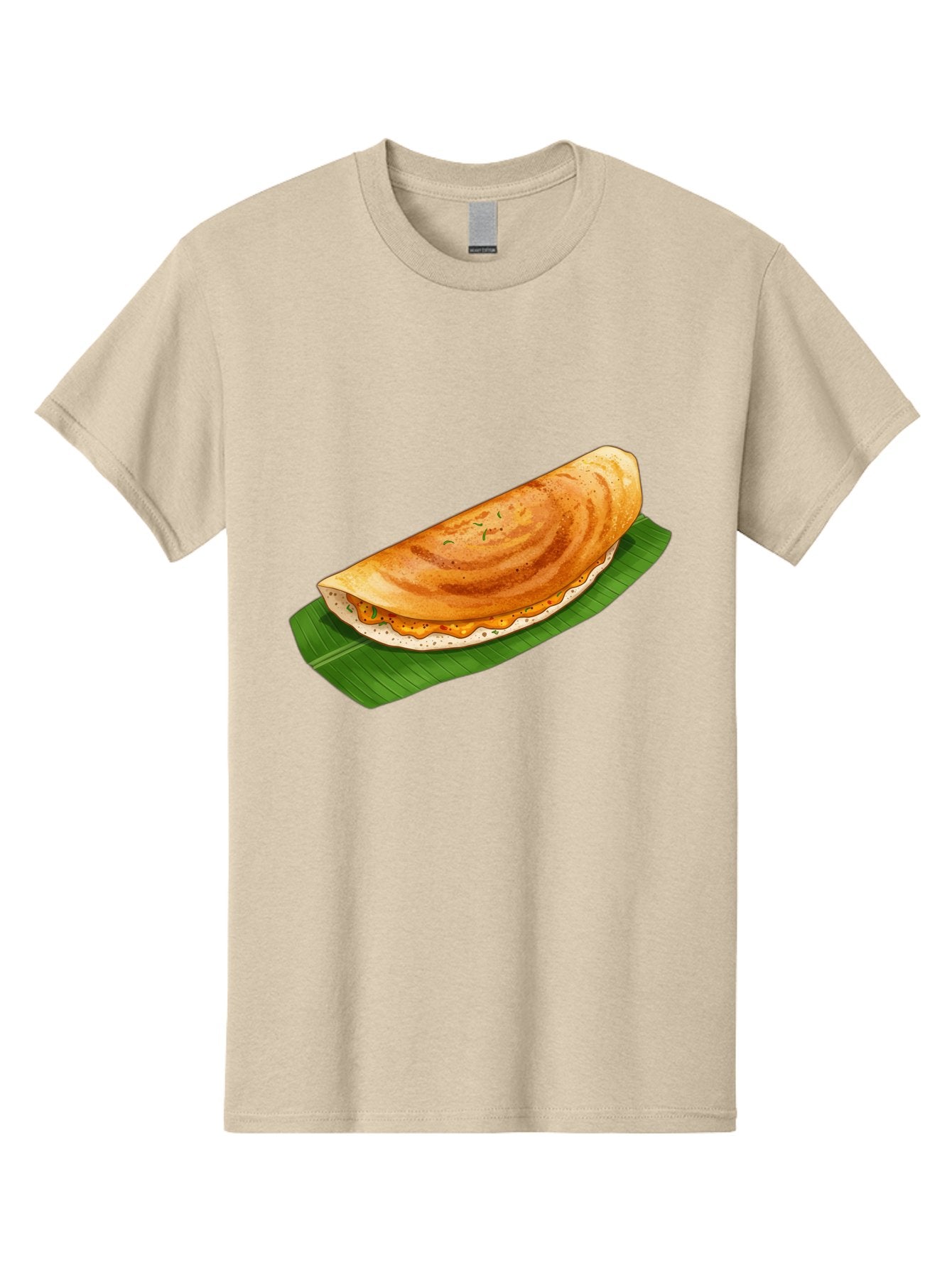 Masala-Dosa-5 Men'S Graphic Tee, 100% Cotton, Comfortable Casual Summer Wear, Machine Washable, Indian Cuisine, South Indian Food, Dosa Recipe, Masala Dosa, Savory Crepe, Fermented Rice, Savory Filling, Spicy Potato, Breakfast Dish, Baa983