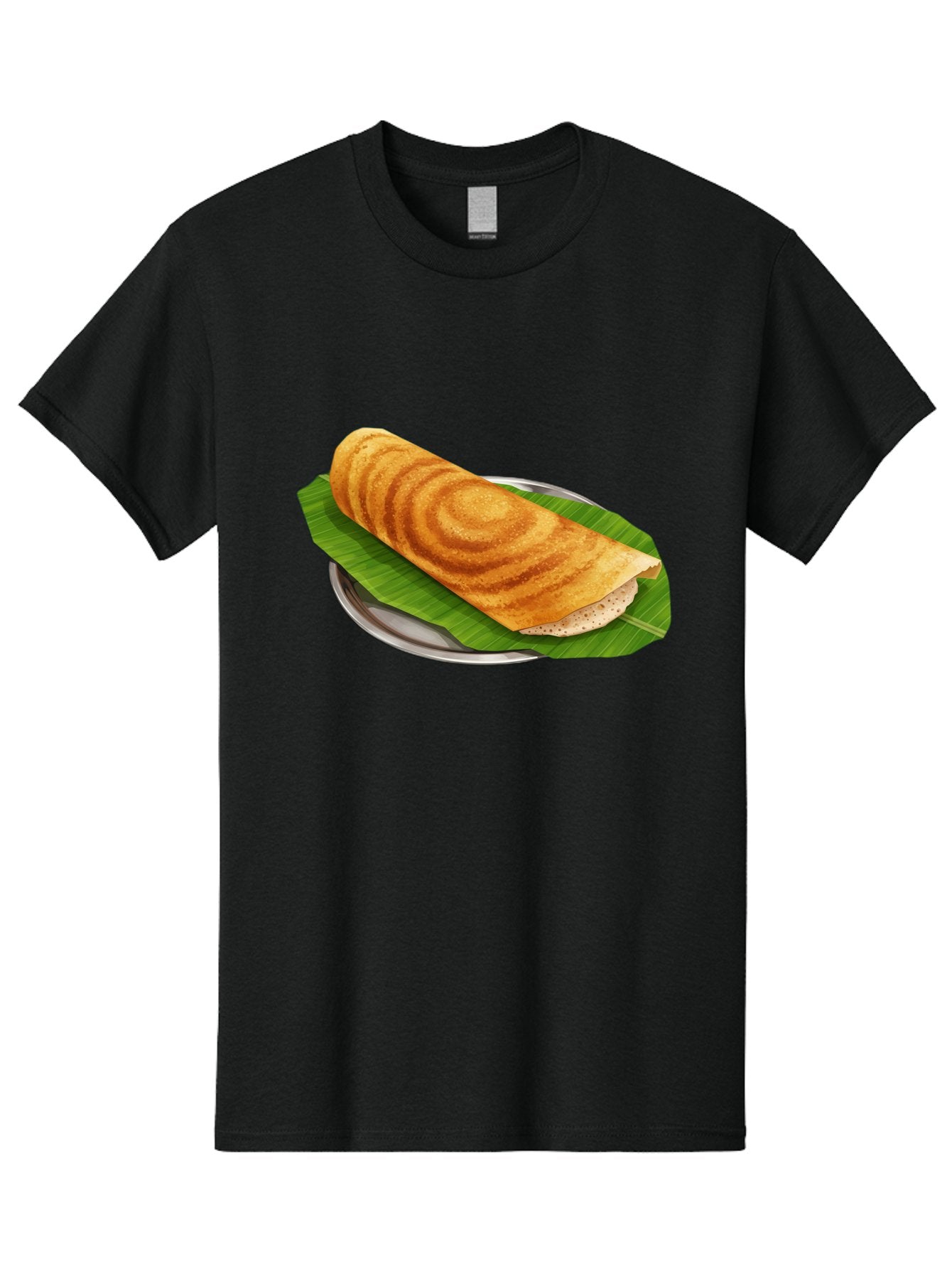 Masala-Dosa-6 Men'S Graphic Tee, 100% Cotton, Comfortable Casual Summer Wear, Machine Washable, South Indian Cuisine, Traditional Breakfast, Dosa Recipe, Masala Dosa, Indian Food, Fermented Crepe, Savory Dish, Authentic Indian, Crispy Dosa, Baa984 9