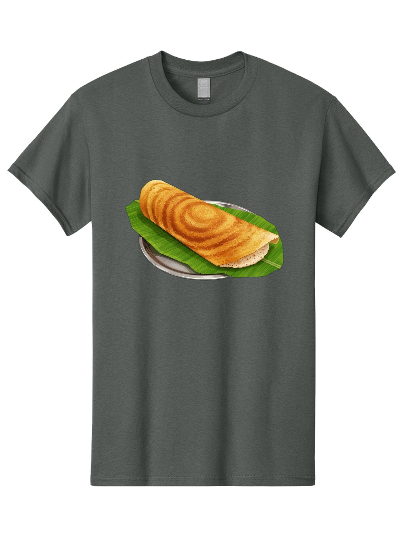 Masala-Dosa-6 Men'S Graphic Tee, 100% Cotton, Comfortable Casual Summer Wear, Machine Washable, South Indian Cuisine, Traditional Breakfast, Dosa Recipe, Masala Dosa, Indian Food, Fermented Crepe, Savory Dish, Authentic Indian, Crispy Dosa, Baa984 11