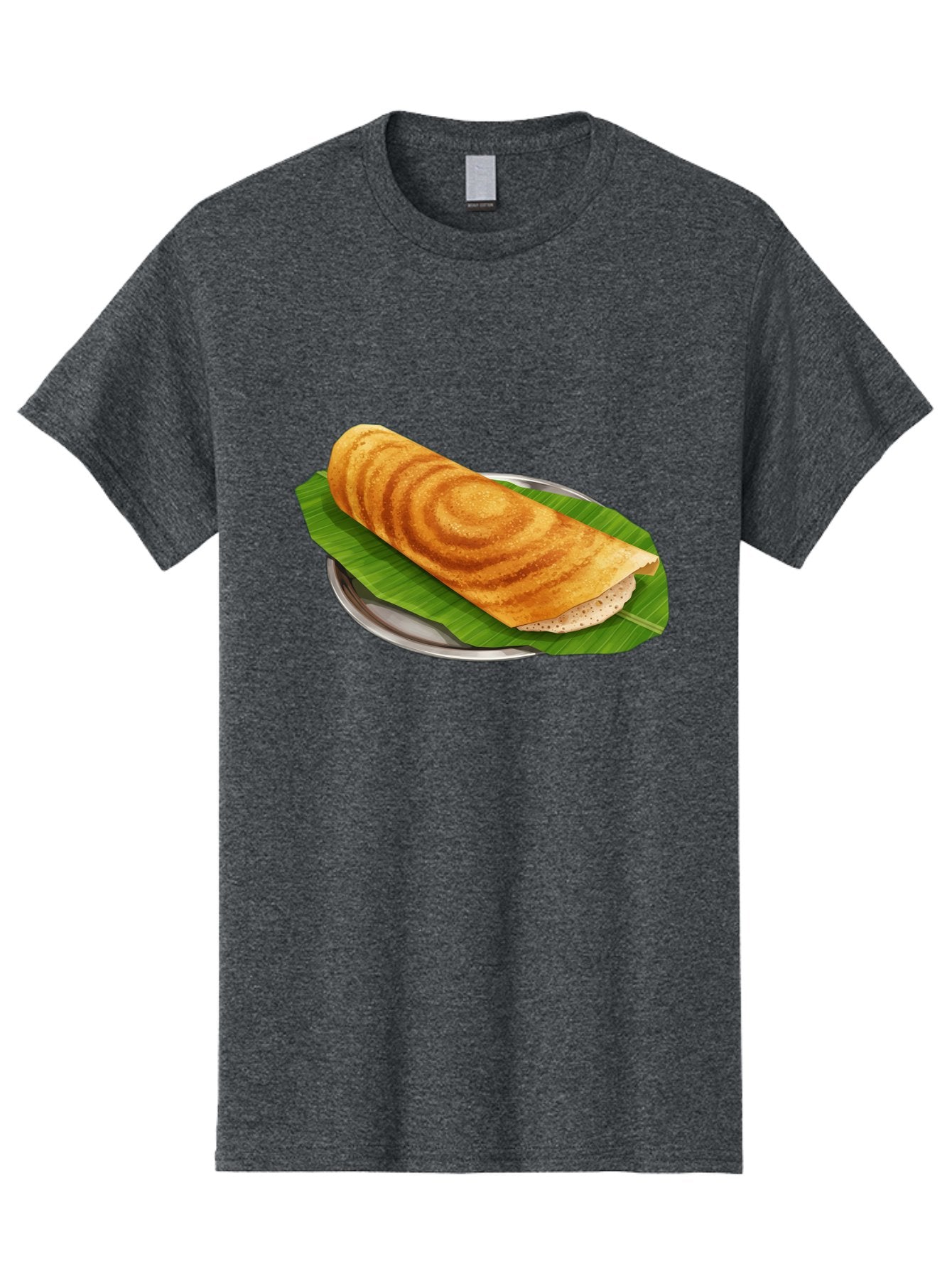 Masala-Dosa-6 Men'S Graphic Tee, 100% Cotton, Comfortable Casual Summer Wear, Machine Washable, South Indian Cuisine, Traditional Breakfast, Dosa Recipe, Masala Dosa, Indian Food, Fermented Crepe, Savory Dish, Authentic Indian, Crispy Dosa, Baa984 10