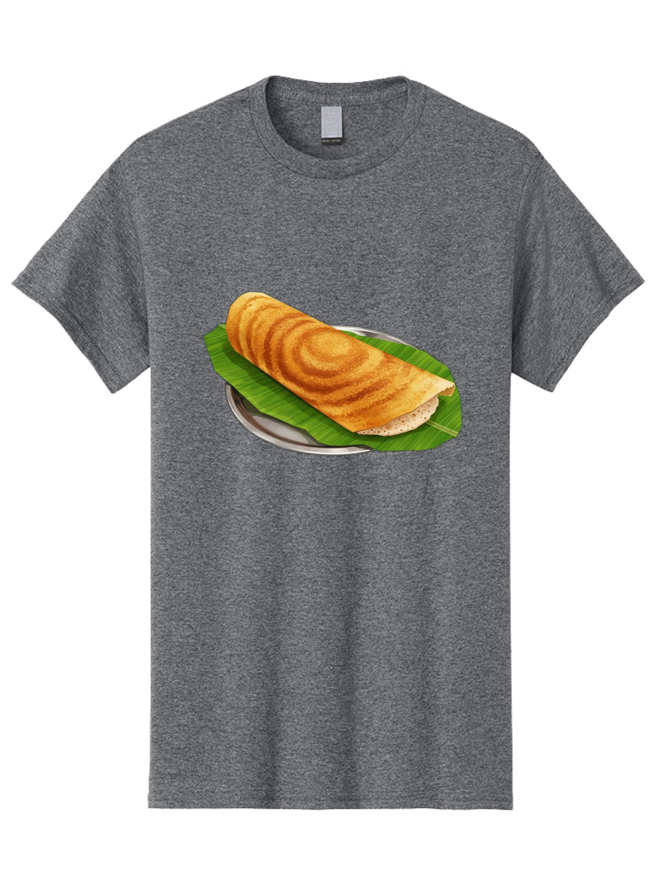 Masala-Dosa-6 Men'S Graphic Tee, 100% Cotton, Comfortable Casual Summer Wear, Machine Washable, South Indian Cuisine, Traditional Breakfast, Dosa Recipe, Masala Dosa, Indian Food, Fermented Crepe, Savory Dish, Authentic Indian, Crispy Dosa, Baa984 15