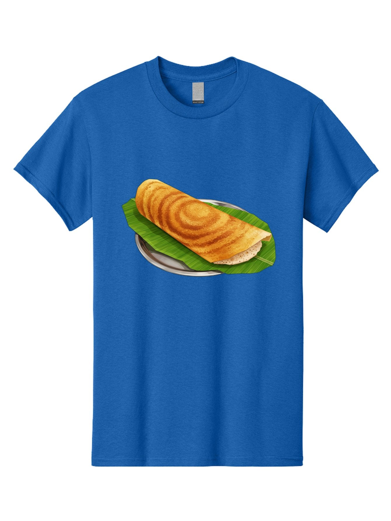 Masala-Dosa-6 Men'S Graphic Tee, 100% Cotton, Comfortable Casual Summer Wear, Machine Washable, South Indian Cuisine, Traditional Breakfast, Dosa Recipe, Masala Dosa, Indian Food, Fermented Crepe, Savory Dish, Authentic Indian, Crispy Dosa, Baa984 12