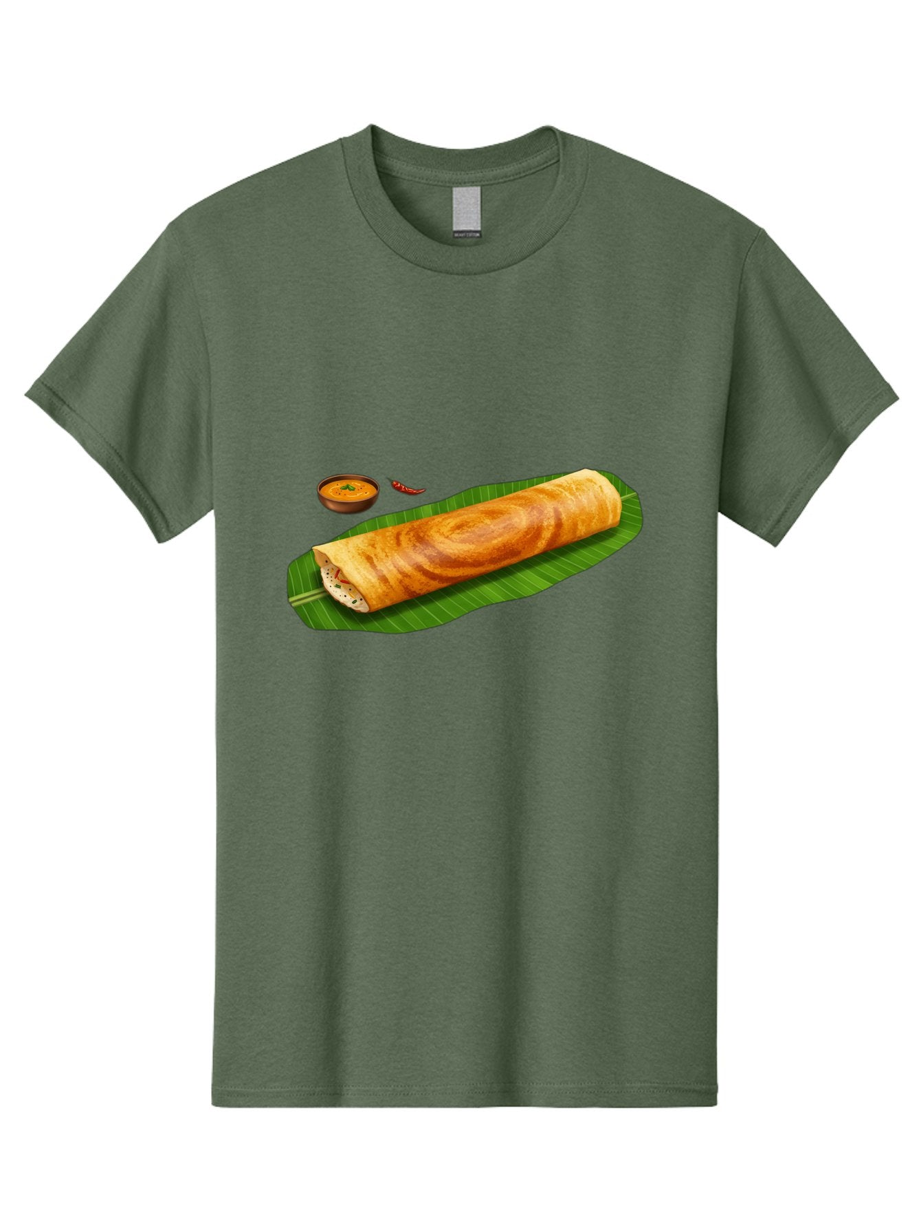 Masala-Dosa-7 Men'S Graphic Tee, 100% Cotton, Comfortable Casual Summer Wear, Machine Washable, South Indian Cuisine, Crispy Dosa, Masala Filling, Spiced Potatoes, Chutney, Traditional Food, Indian Breakfast, Dosa Recipe, Vegetarian Dish Baa985 14