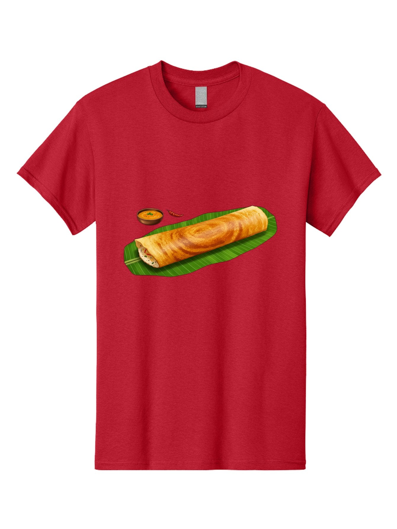 Masala-Dosa-7 Men'S Graphic Tee, 100% Cotton, Comfortable Casual Summer Wear, Machine Washable, South Indian Cuisine, Crispy Dosa, Masala Filling, Spiced Potatoes, Chutney, Traditional Food, Indian Breakfast, Dosa Recipe, Vegetarian Dish Baa985 10