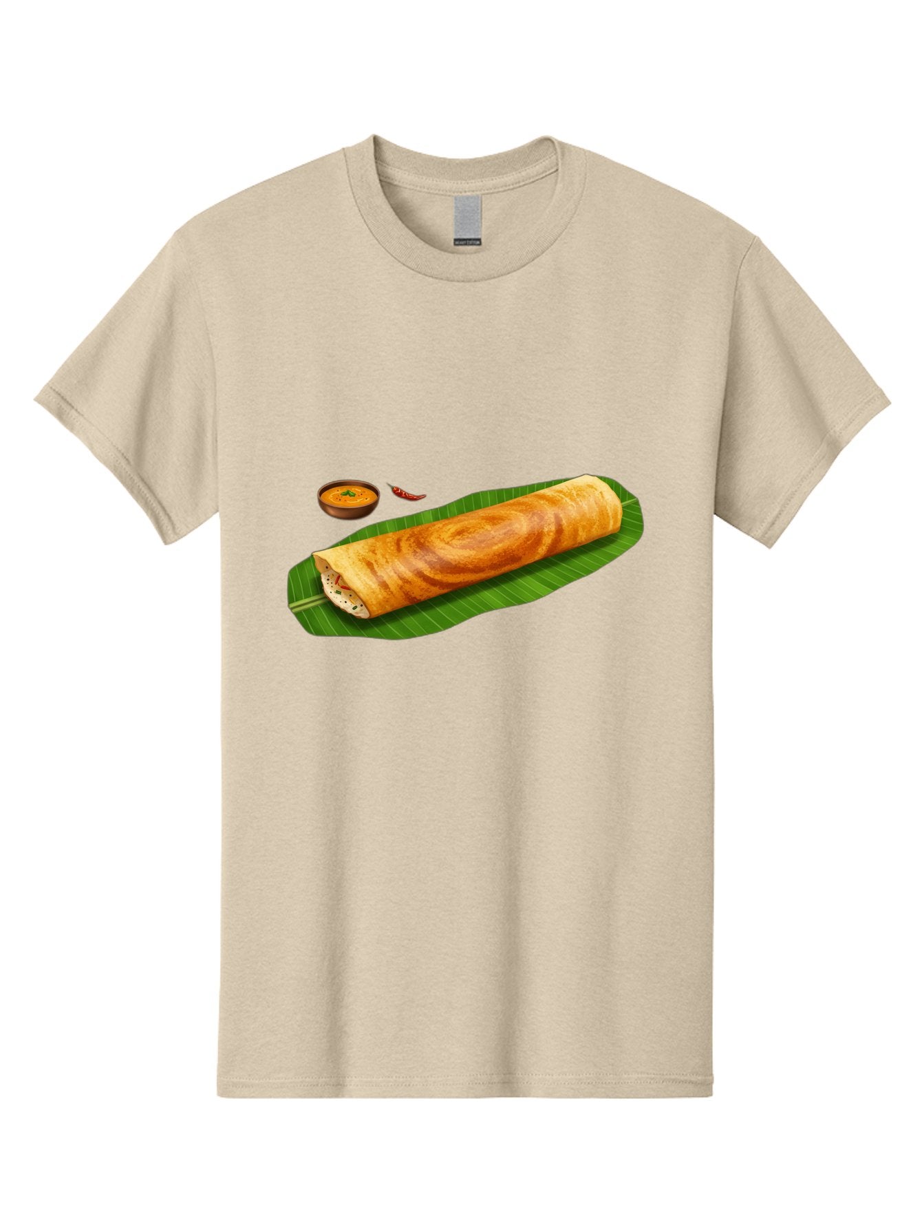 Masala-Dosa-7 Men'S Graphic Tee, 100% Cotton, Comfortable Casual Summer Wear, Machine Washable, South Indian Cuisine, Crispy Dosa, Masala Filling, Spiced Potatoes, Chutney, Traditional Food, Indian Breakfast, Dosa Recipe, Vegetarian Dish Baa985 7