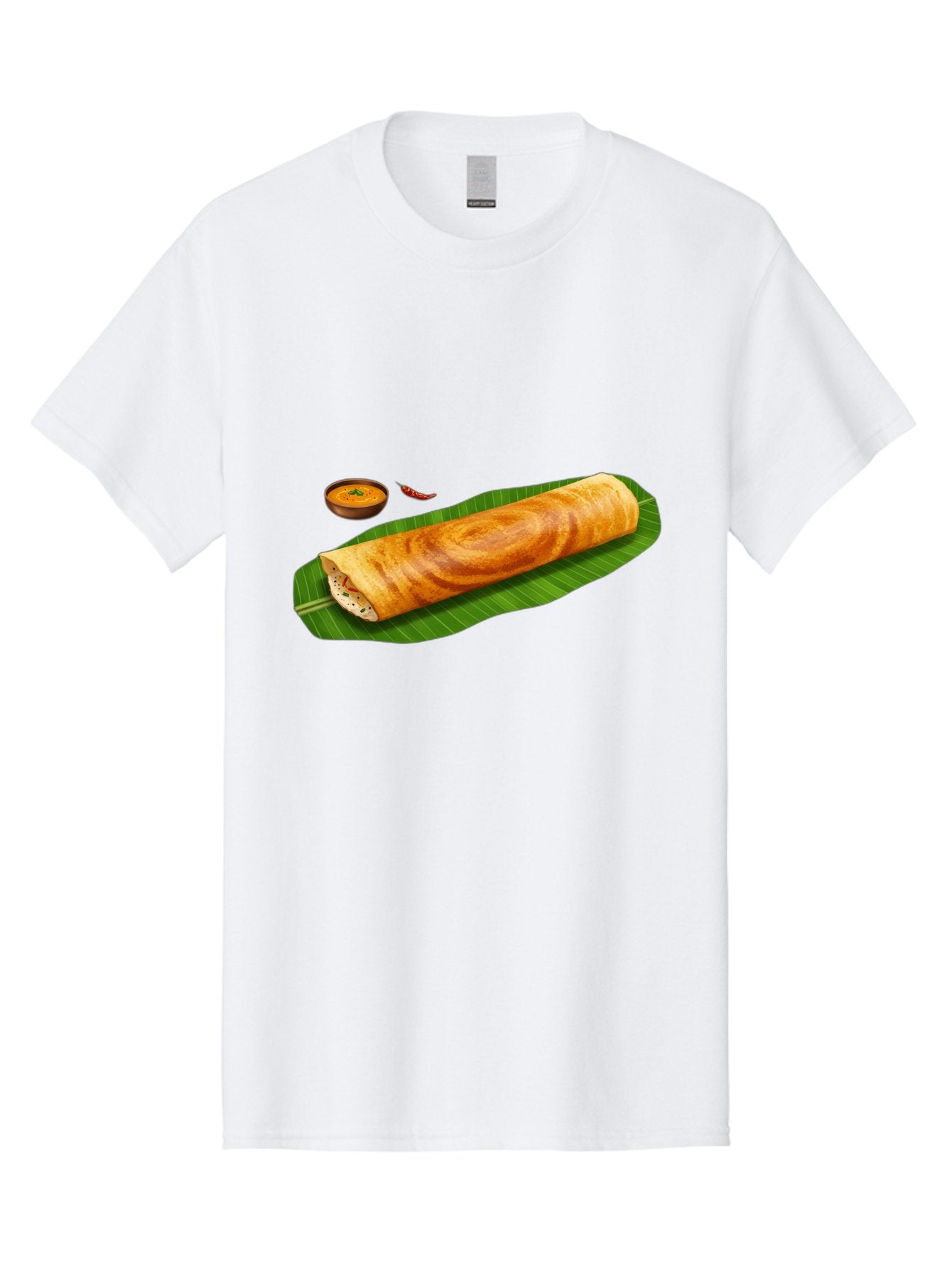 Masala-Dosa-7 Men'S Graphic Tee, 100% Cotton, Comfortable Casual Summer Wear, Machine Washable, South Indian Cuisine, Crispy Dosa, Masala Filling, Spiced Potatoes, Chutney, Traditional Food, Indian Breakfast, Dosa Recipe, Vegetarian Dish Baa985 15
