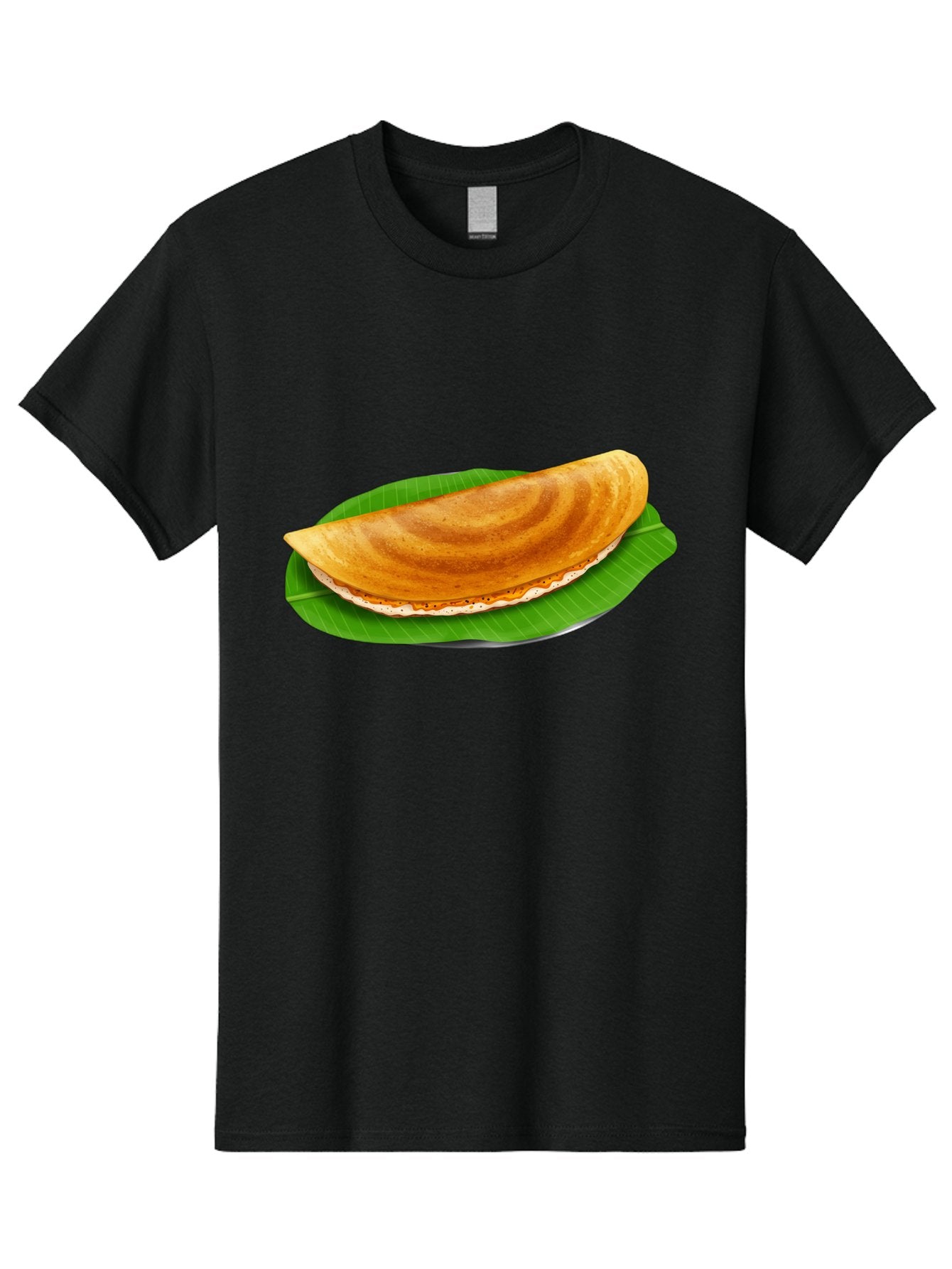 Masoori-Dosa Men'S Graphic Tee, 100% Cotton, Comfortable Casual Summer Wear, Machine Washable, Crispy Dosa, Indian Cuisine, South Indian Food, Traditional Breakfast, Fermented Rice And Lentil Crepe, Masoori Dosa Baa990 10