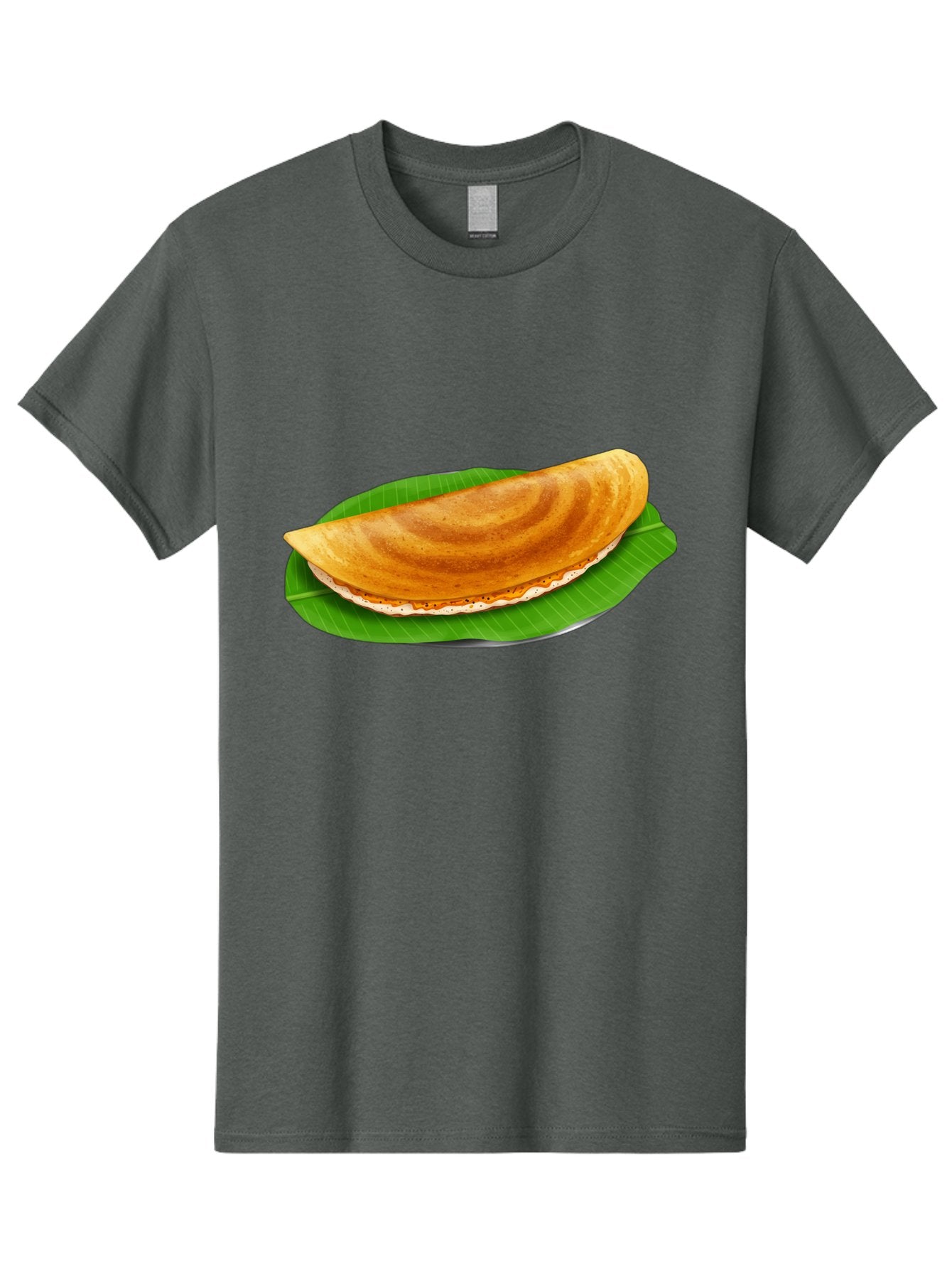Masoori-Dosa Men'S Graphic Tee, 100% Cotton, Comfortable Casual Summer Wear, Machine Washable, Crispy Dosa, Indian Cuisine, South Indian Food, Traditional Breakfast, Fermented Rice And Lentil Crepe, Masoori Dosa Baa990 5
