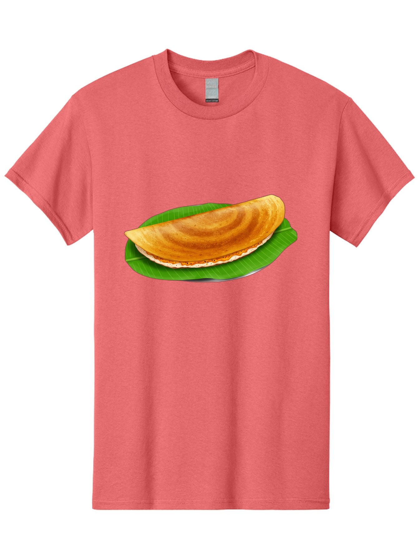 Masoori-Dosa Men'S Graphic Tee, 100% Cotton, Comfortable Casual Summer Wear, Machine Washable, Crispy Dosa, Indian Cuisine, South Indian Food, Traditional Breakfast, Fermented Rice And Lentil Crepe, Masoori Dosa Baa990 6