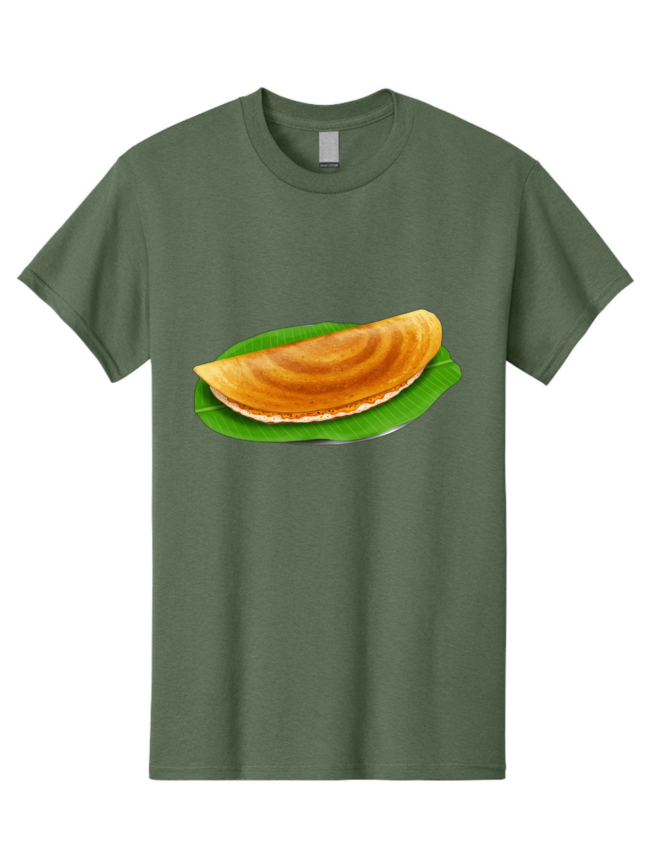 Masoori-Dosa Men'S Graphic Tee, 100% Cotton, Comfortable Casual Summer Wear, Machine Washable, Crispy Dosa, Indian Cuisine, South Indian Food, Traditional Breakfast, Fermented Rice And Lentil Crepe, Masoori Dosa Baa990 11