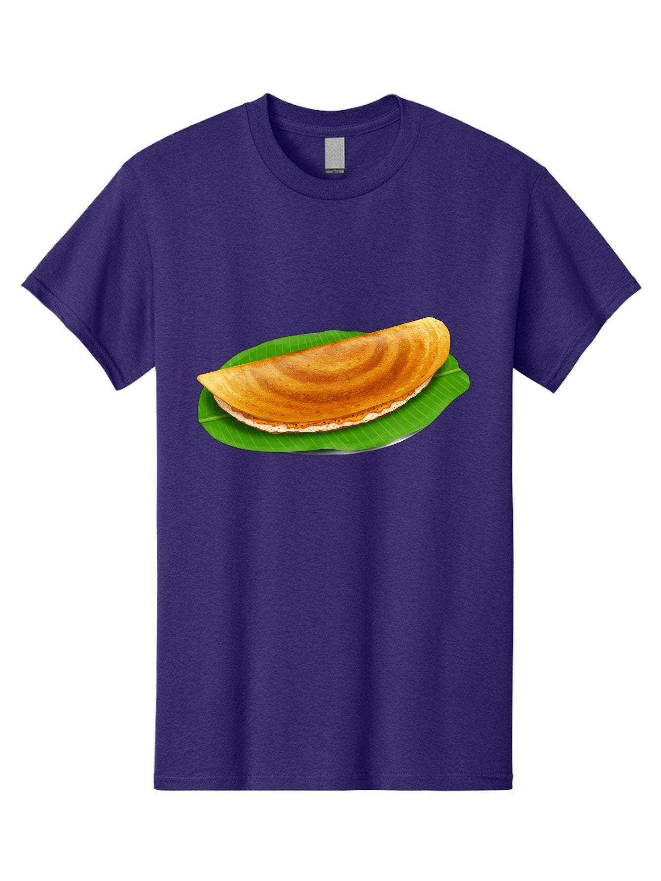 Masoori-Dosa Men'S Graphic Tee, 100% Cotton, Comfortable Casual Summer Wear, Machine Washable, Crispy Dosa, Indian Cuisine, South Indian Food, Traditional Breakfast, Fermented Rice And Lentil Crepe, Masoori Dosa Baa990 13
