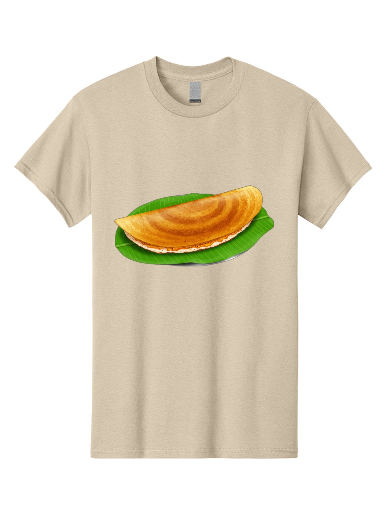 Masoori-Dosa Men'S Graphic Tee, 100% Cotton, Comfortable Casual Summer Wear, Machine Washable, Crispy Dosa, Indian Cuisine, South Indian Food, Traditional Breakfast, Fermented Rice And Lentil Crepe, Masoori Dosa Baa990 9