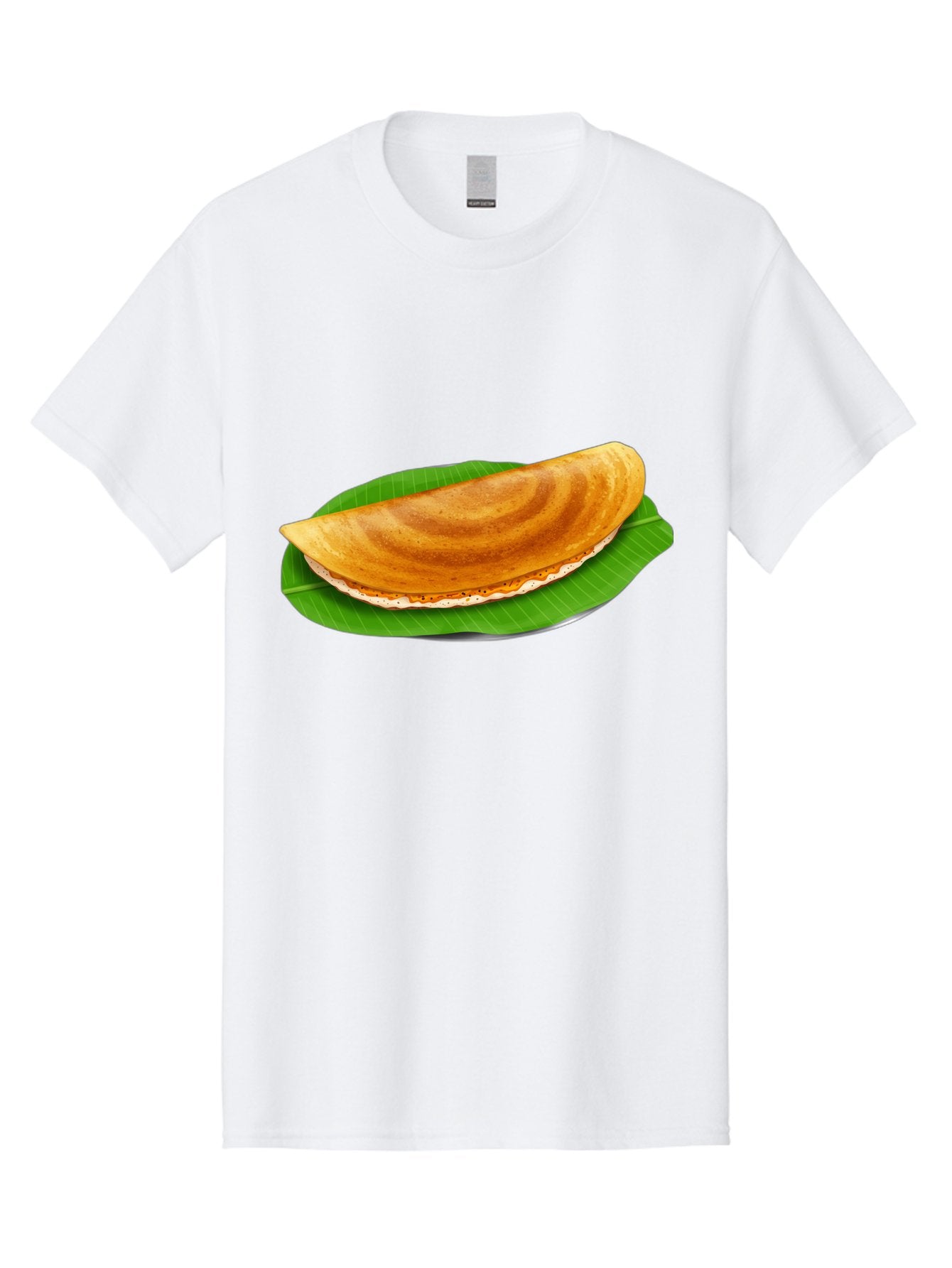 Masoori-Dosa Men'S Graphic Tee, 100% Cotton, Comfortable Casual Summer Wear, Machine Washable, Crispy Dosa, Indian Cuisine, South Indian Food, Traditional Breakfast, Fermented Rice And Lentil Crepe, Masoori Dosa Baa990 3