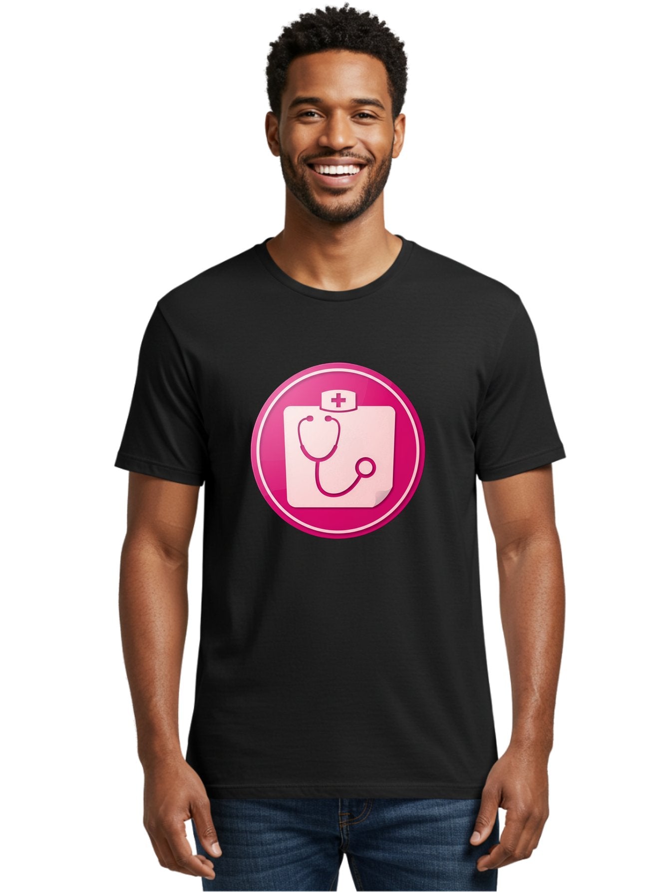 Medical-File Men'S Graphic Tee, 100% Cotton, Comfortable Casual Summer Wear, Machine Washable, Medical Symbol, Health Care Icon, Medical Cross, Doctor'S Emblem, Stethoscope Illustration, Medical Logo, Healthcare Symbol Baa994 19