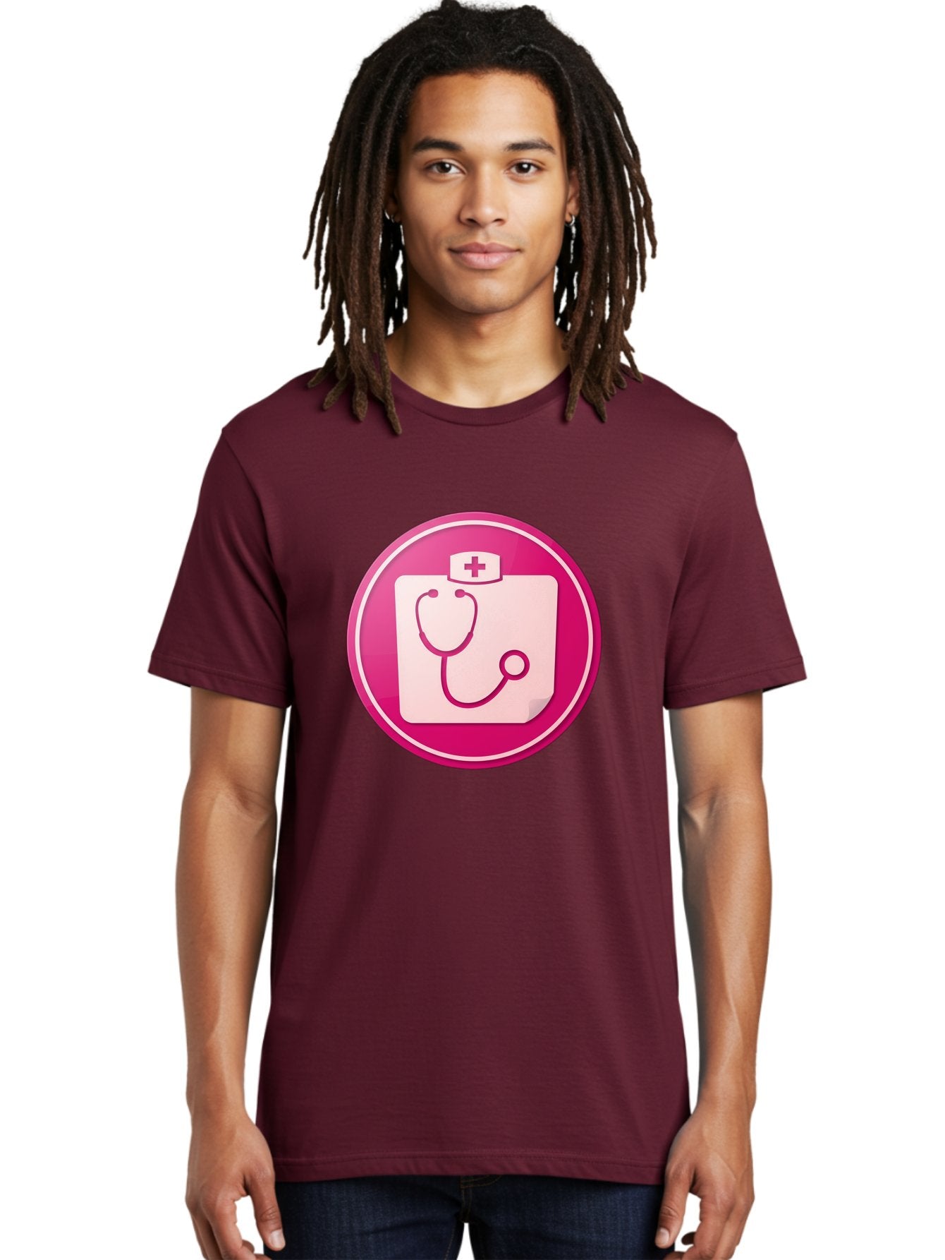 Medical-File Men'S Graphic Tee, 100% Cotton, Comfortable Casual Summer Wear, Machine Washable, Medical Symbol, Health Care Icon, Medical Cross, Doctor'S Emblem, Stethoscope Illustration, Medical Logo, Healthcare Symbol Baa994 17