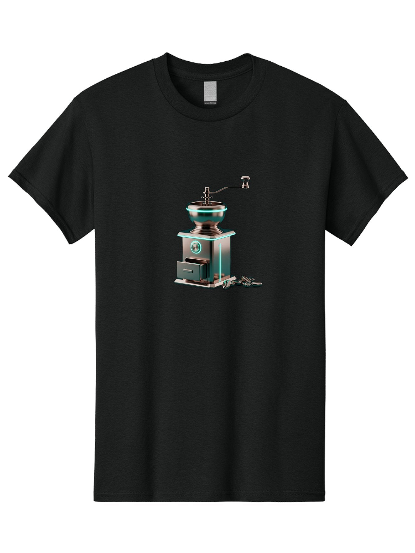 Metal-Coffee-Grinder Men'S Graphic Tee, 100% Cotton, Comfortable Casual Summer Wear, Machine Washable, Coffee Grinder, Manual Coffee Grinder, Metal Coffee Grinder, Coffee Beans Grinder, Kitchen Appliance, Coffee Maker Accessories, Bab002 8