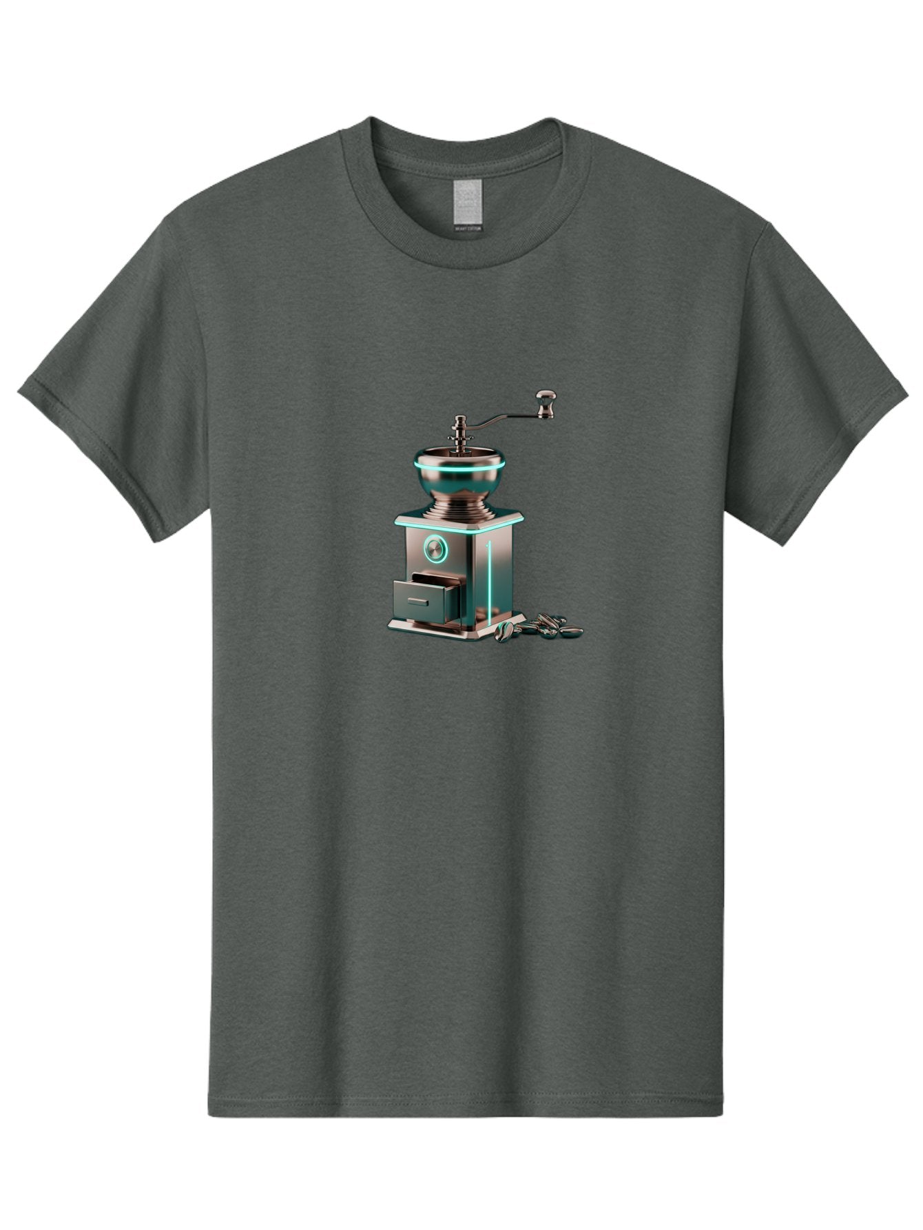 Metal-Coffee-Grinder Men'S Graphic Tee, 100% Cotton, Comfortable Casual Summer Wear, Machine Washable, Coffee Grinder, Manual Coffee Grinder, Metal Coffee Grinder, Coffee Beans Grinder, Kitchen Appliance, Coffee Maker Accessories, Bab002 15
