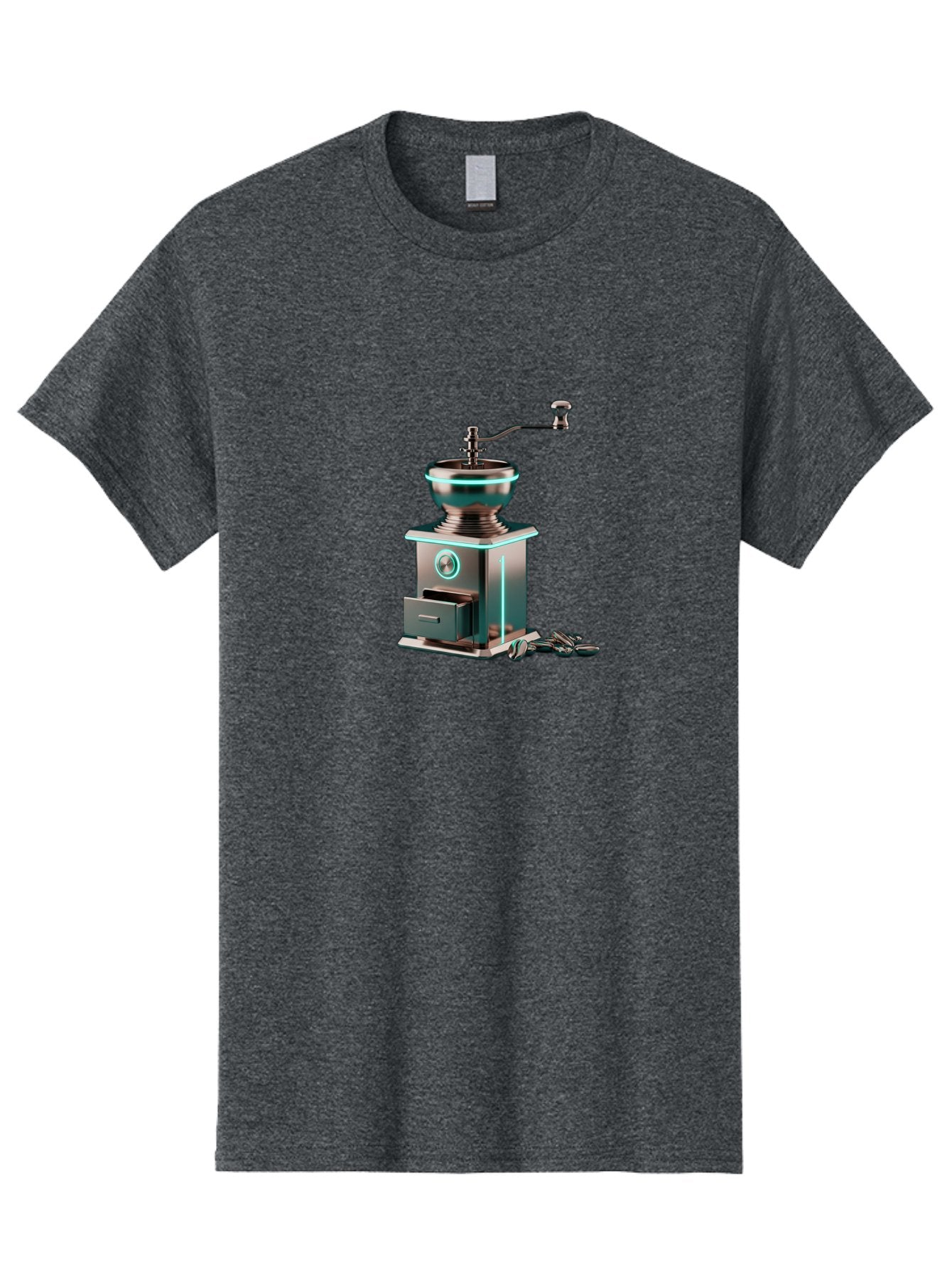 Metal-Coffee-Grinder Men'S Graphic Tee, 100% Cotton, Comfortable Casual Summer Wear, Machine Washable, Coffee Grinder, Manual Coffee Grinder, Metal Coffee Grinder, Coffee Beans Grinder, Kitchen Appliance, Coffee Maker Accessories, Bab002 7