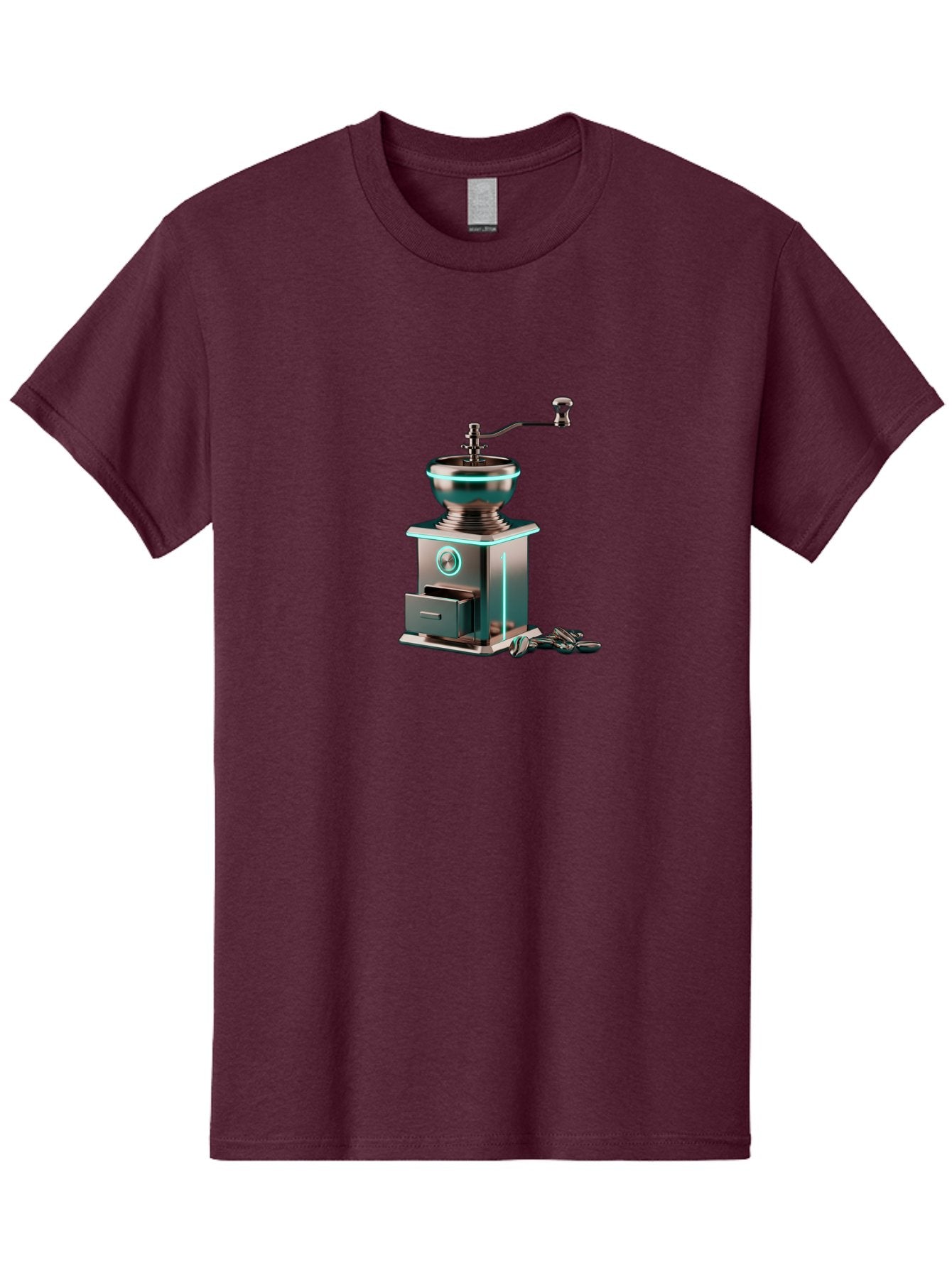Metal-Coffee-Grinder Men'S Graphic Tee, 100% Cotton, Comfortable Casual Summer Wear, Machine Washable, Coffee Grinder, Manual Coffee Grinder, Metal Coffee Grinder, Coffee Beans Grinder, Kitchen Appliance, Coffee Maker Accessories, Bab002 9