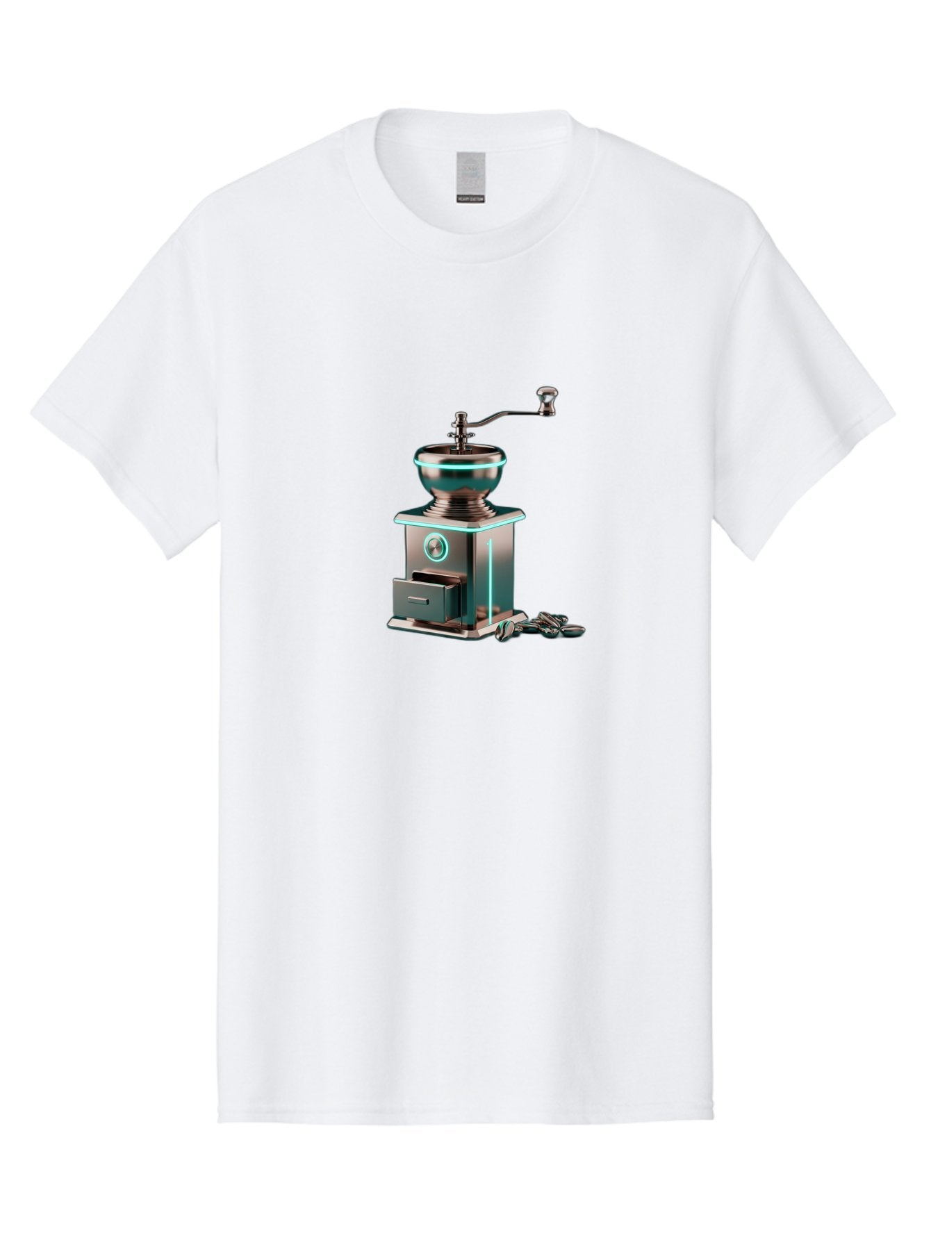 Metal-Coffee-Grinder Men'S Graphic Tee, 100% Cotton, Comfortable Casual Summer Wear, Machine Washable, Coffee Grinder, Manual Coffee Grinder, Metal Coffee Grinder, Coffee Beans Grinder, Kitchen Appliance, Coffee Maker Accessories, Bab002 11