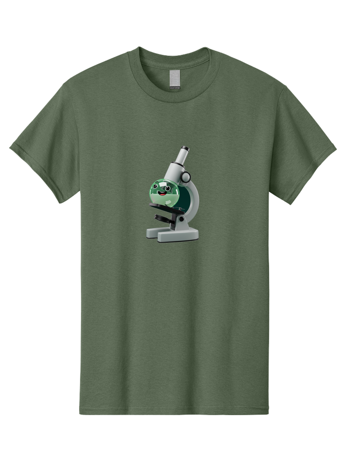 Microscope Men'S Graphic Tee, 100% Cotton, Comfortable Casual Summer Wear, Machine Washable, Cartoon Microscope, Smiling Face, Science Equipment, Laboratory Tool, 3D Rendering, Educational Graphic, Scientific Illustration, Lab Setting Bab005 29