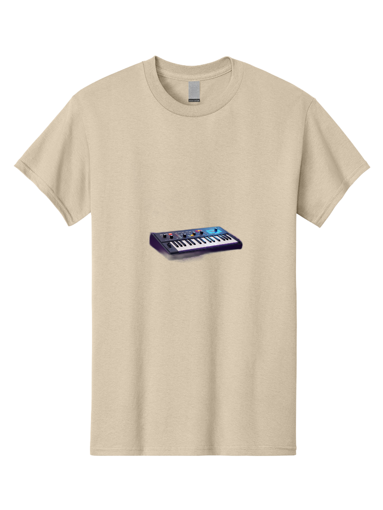 Midi-Keyboard-Controller Men'S Graphic Tee, 100% Cotton, Comfortable Casual Summer Wear, Machine Washable, Midi Keyboard, Music Production, Electronic Music, Synthesizer, Sound Design, Music Equipment, Audio Interface, Studio Gear Bab006 3