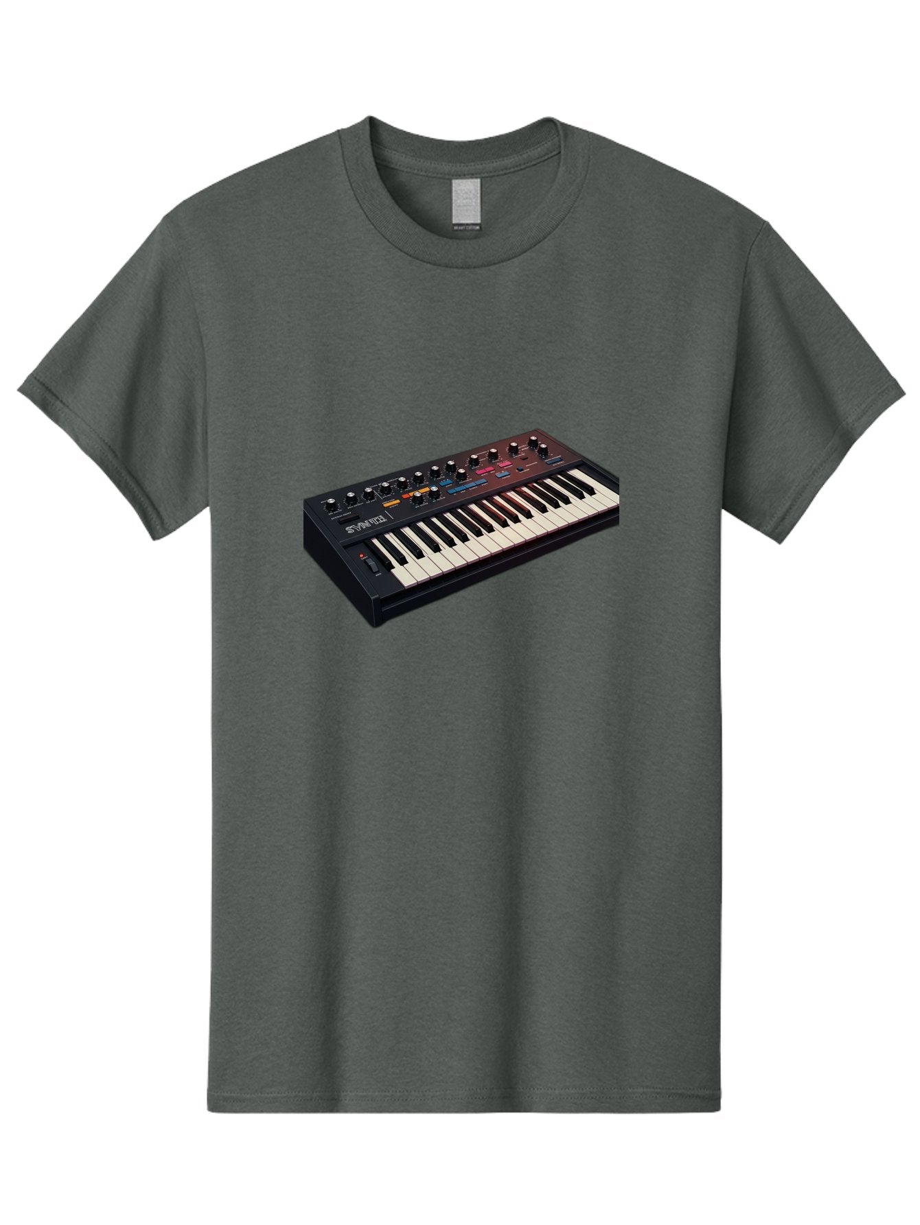 Minimoog-Synthesizer Men'S Graphic Tee, 100% Cotton, Comfortable Casual Summer Wear, Machine Washable, Minimoog Synthesizer, Vintage Keyboard, Analog Sound, Music Production, Electronic Music, Sound Design, Music Equipment, Bab011 8