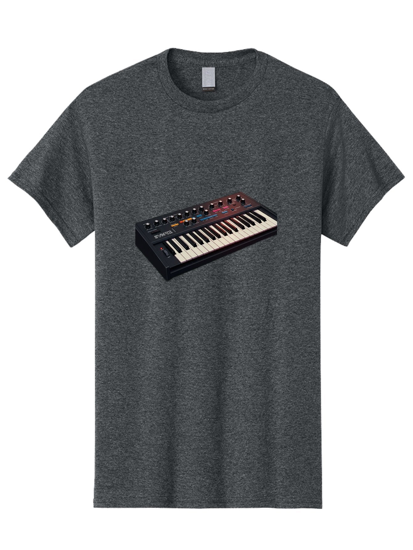Minimoog-Synthesizer Men'S Graphic Tee, 100% Cotton, Comfortable Casual Summer Wear, Machine Washable, Minimoog Synthesizer, Vintage Keyboard, Analog Sound, Music Production, Electronic Music, Sound Design, Music Equipment, Bab011 7